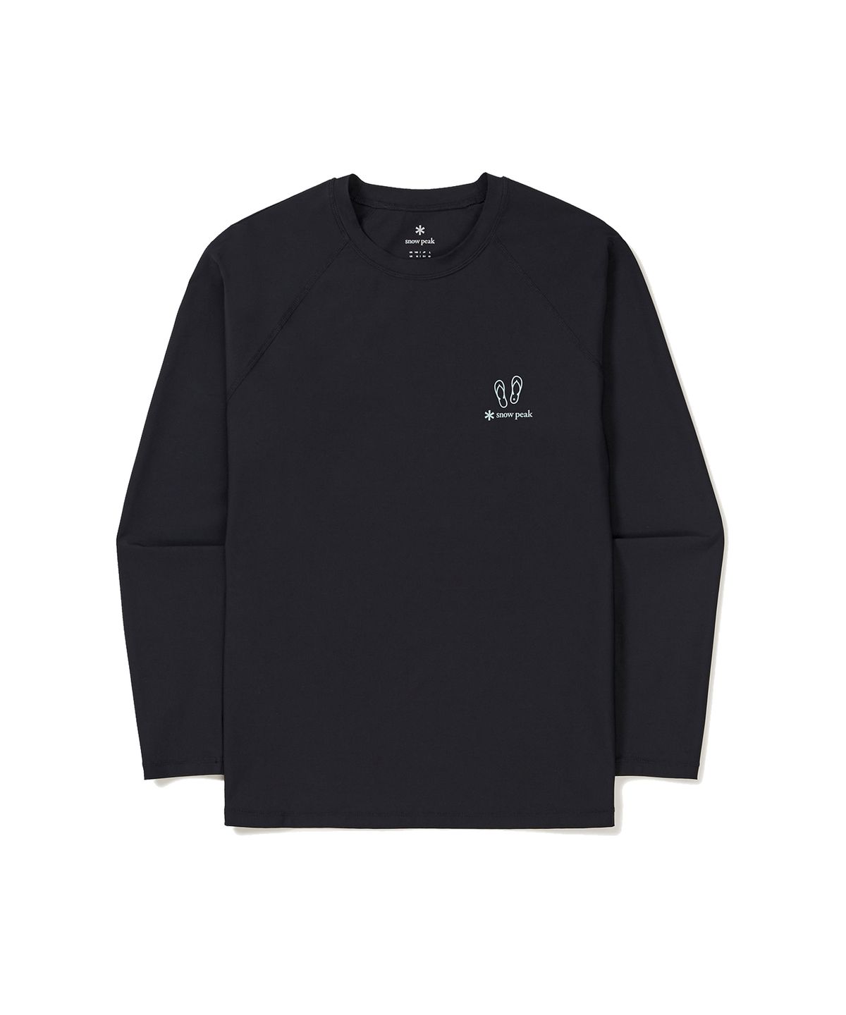 스노우피크 어패럴(SNOWPEAK APPAREL) 루즈핏 남성 긴팔 래쉬가드 Black (S24MMWSW06)
