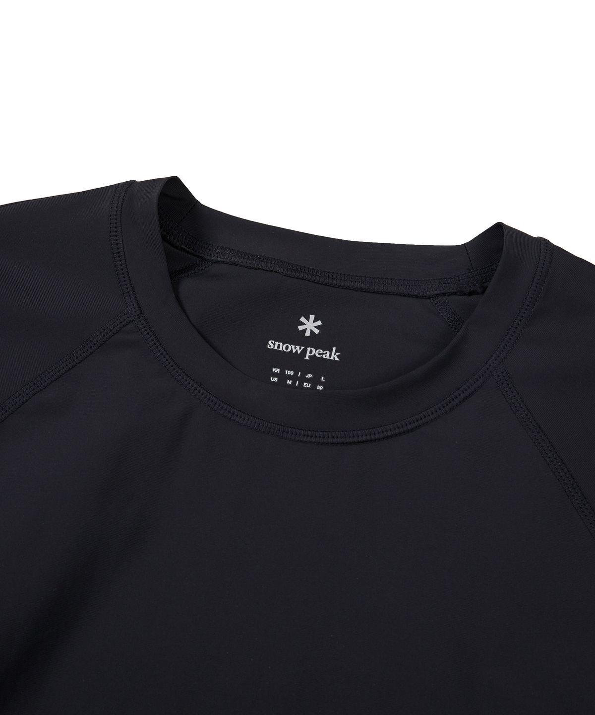 스노우피크 어패럴(SNOWPEAK APPAREL) 루즈핏 남성 긴팔 래쉬가드 Black (S24MMWSW06)