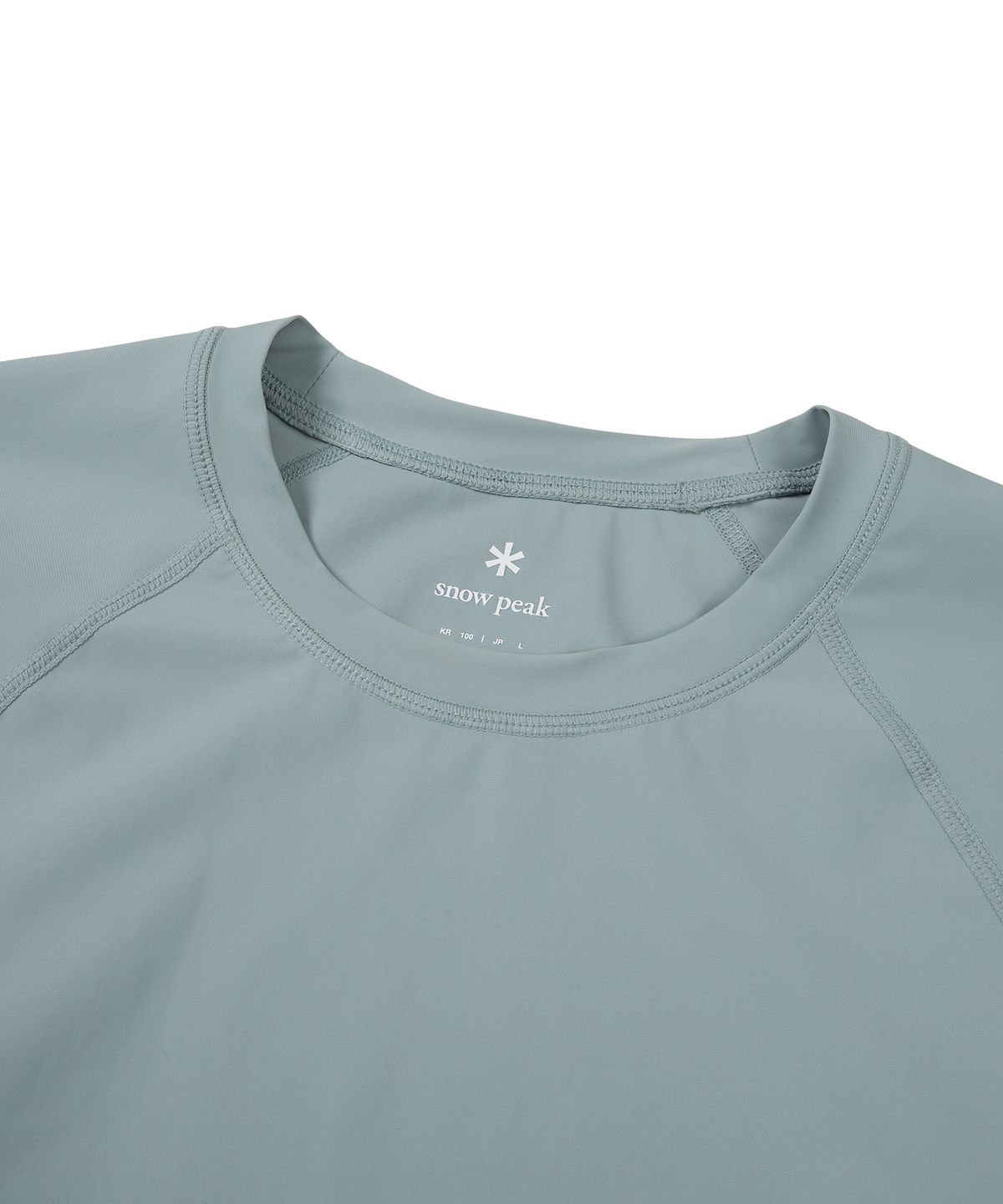 스노우피크 어패럴(SNOWPEAK APPAREL) 루즈핏 남성 긴팔 래쉬가드 Blue Mint (S24MMWSW06)