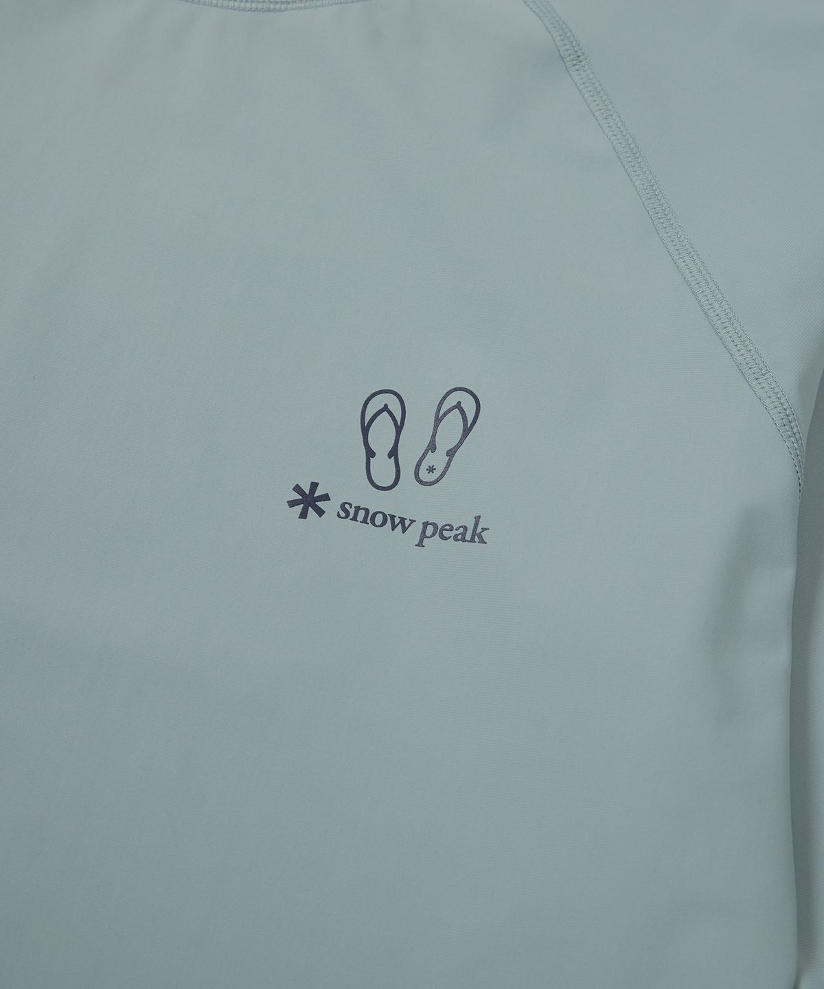 스노우피크 어패럴(SNOWPEAK APPAREL) 루즈핏 남성 긴팔 래쉬가드 Blue Mint (S24MMWSW06)
