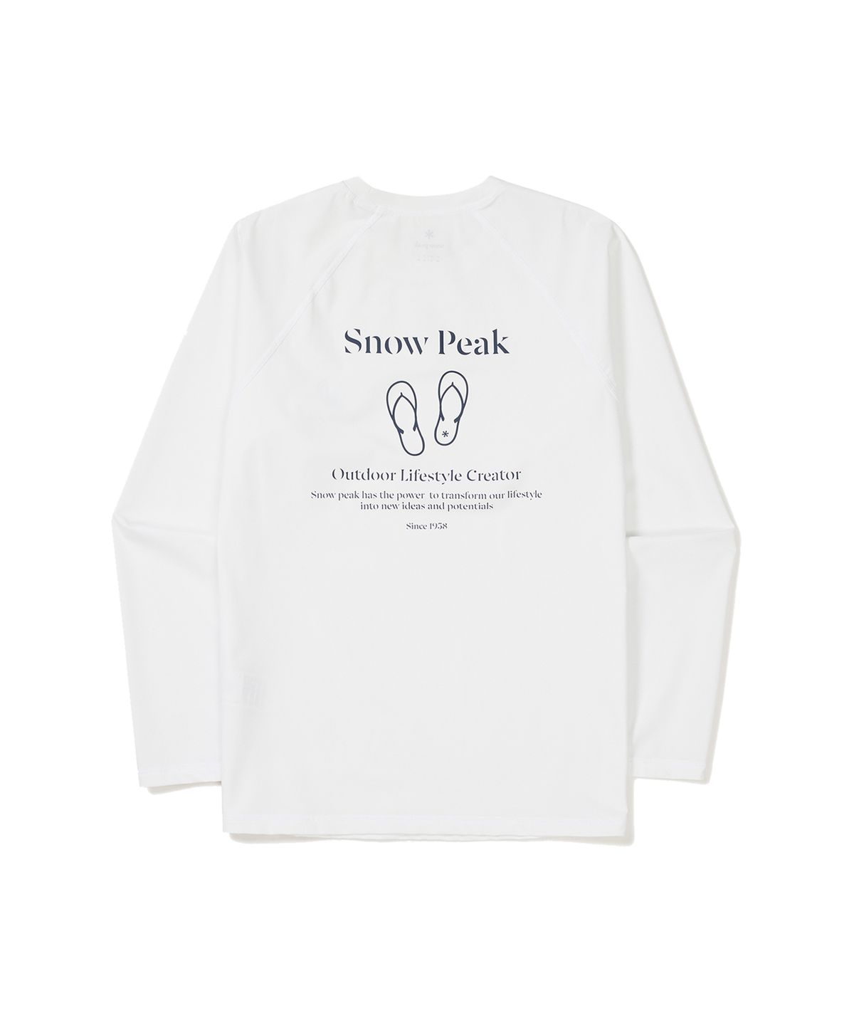 스노우피크 어패럴(SNOWPEAK APPAREL) 루즈핏 남성 긴팔 래쉬가드 Off White (S24MMWSW06)