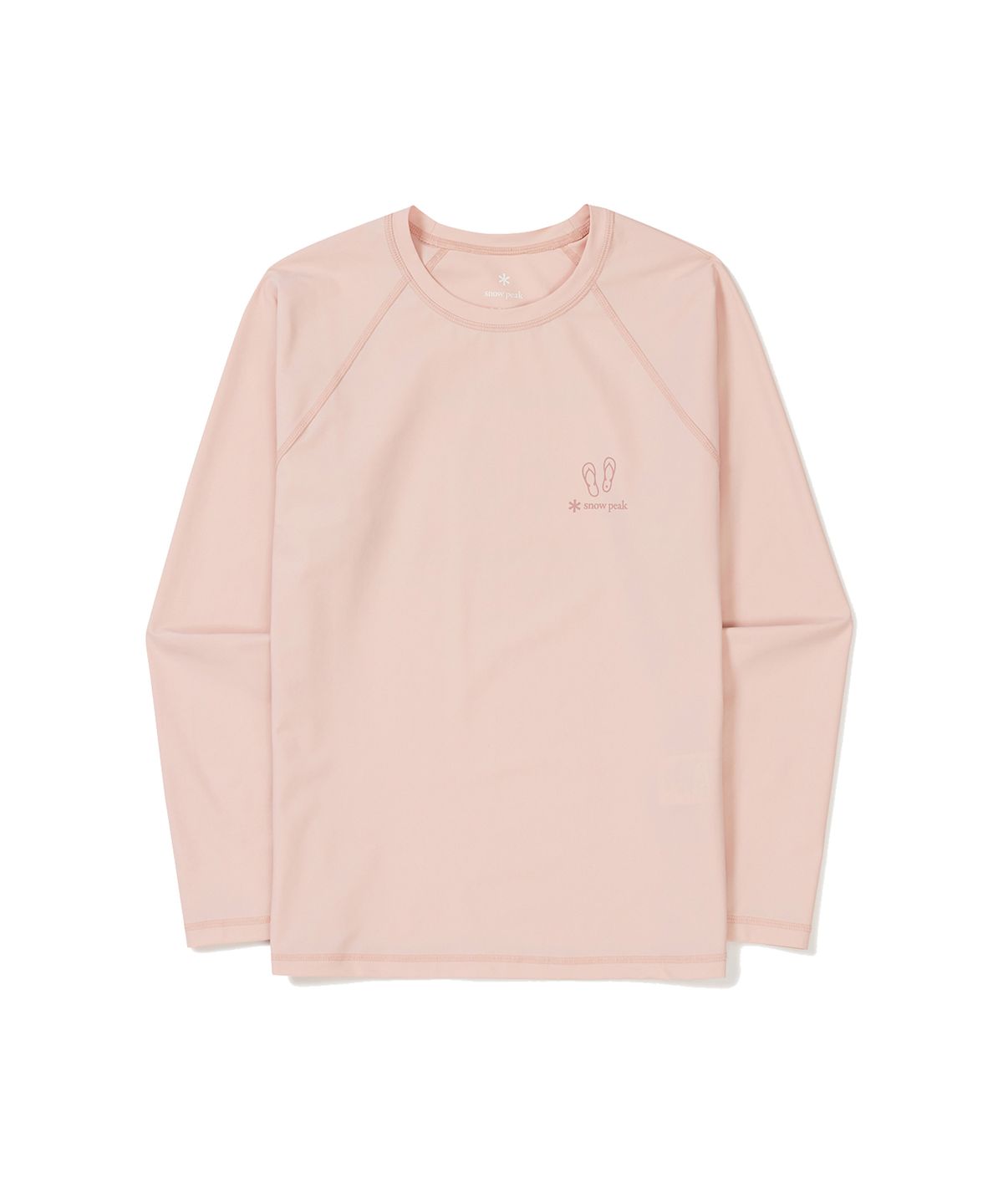 스노우피크 어패럴(SNOWPEAK APPAREL) 루즈핏 여성 긴팔 래쉬가드 Light Pink (S24MWWSW07)