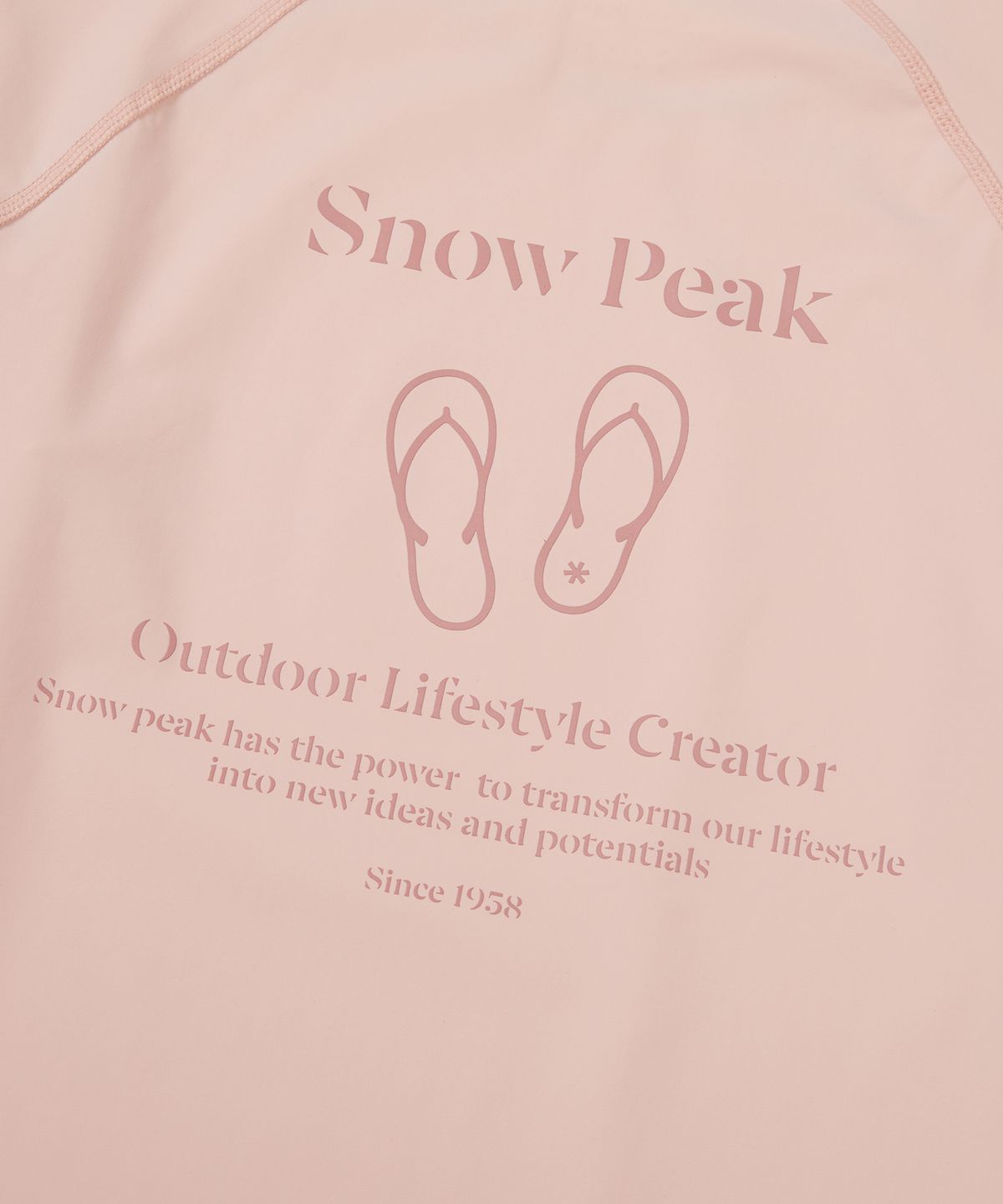 스노우피크 어패럴(SNOWPEAK APPAREL) 루즈핏 여성 긴팔 래쉬가드 Light Pink (S24MWWSW07)