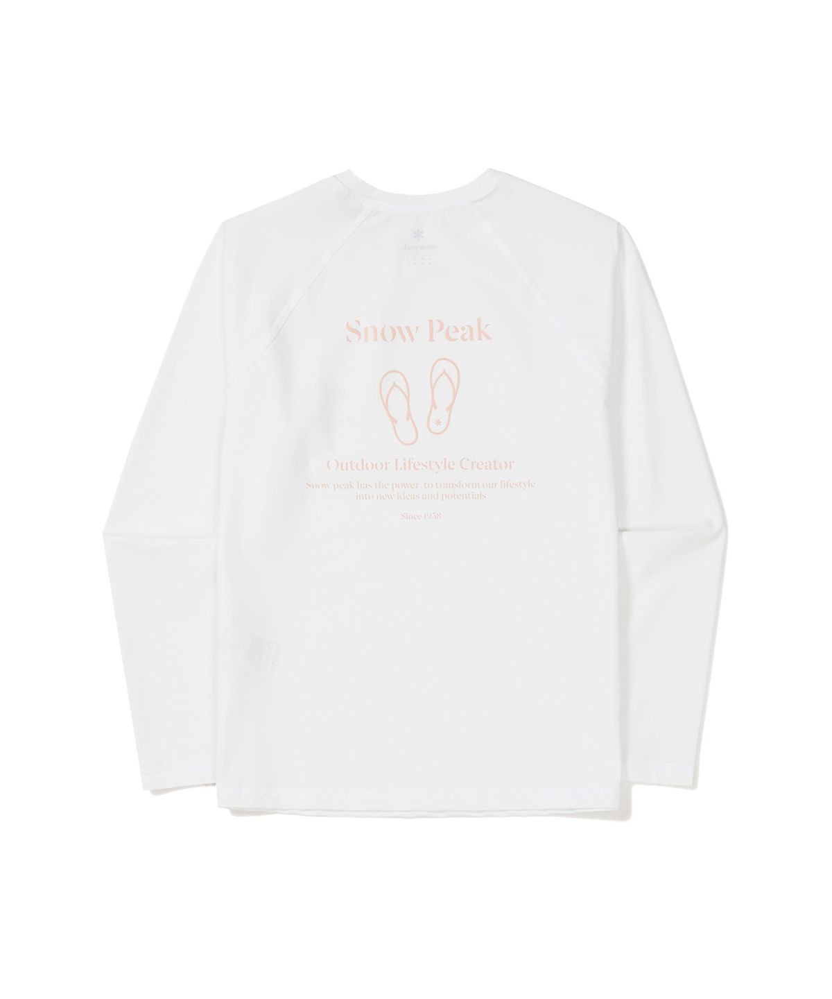 스노우피크 어패럴(SNOWPEAK APPAREL) 루즈핏 여성 긴팔 래쉬가드 Off White (S24MWWSW07)