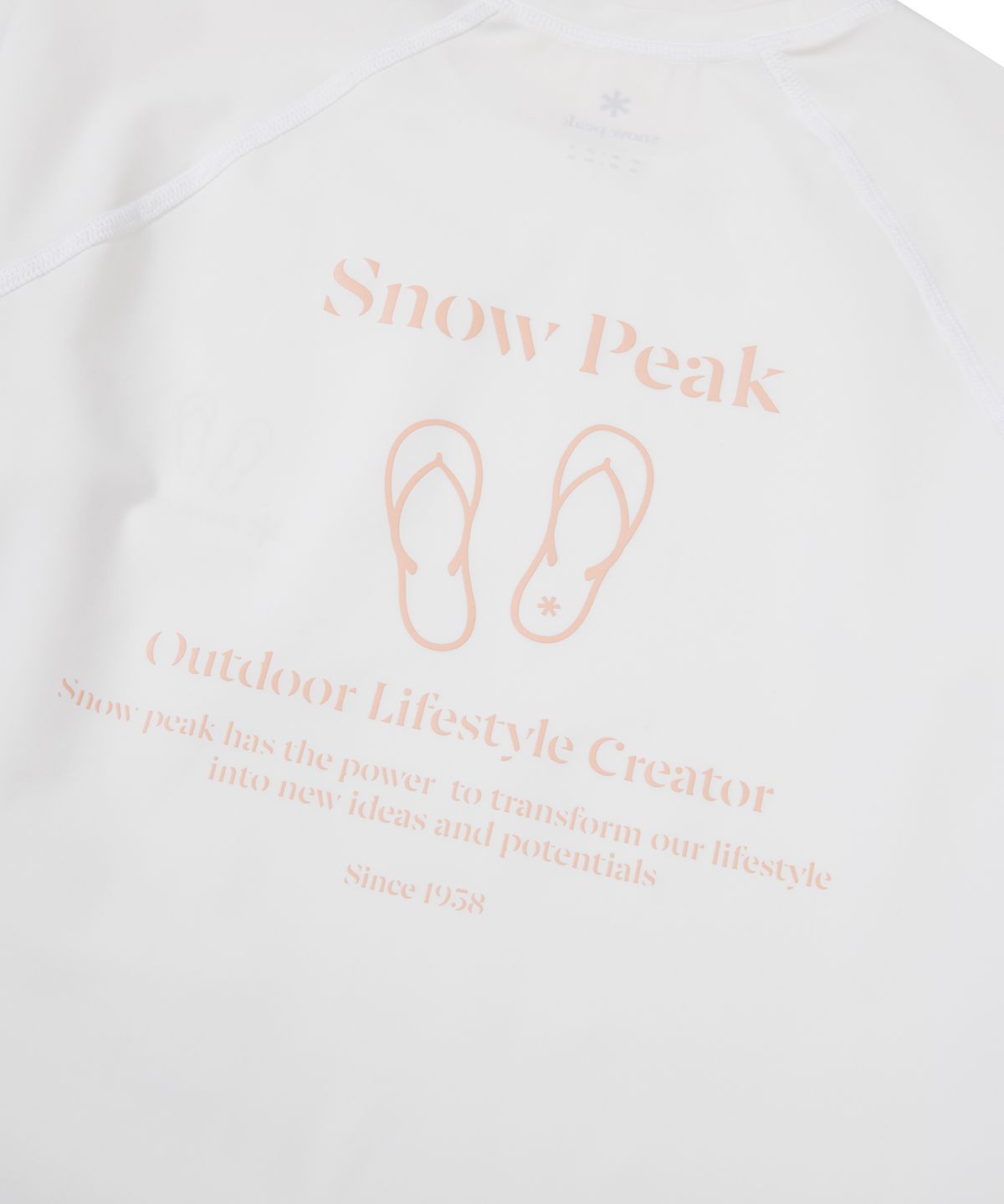 스노우피크 어패럴(SNOWPEAK APPAREL) 루즈핏 여성 긴팔 래쉬가드 Off White (S24MWWSW07)