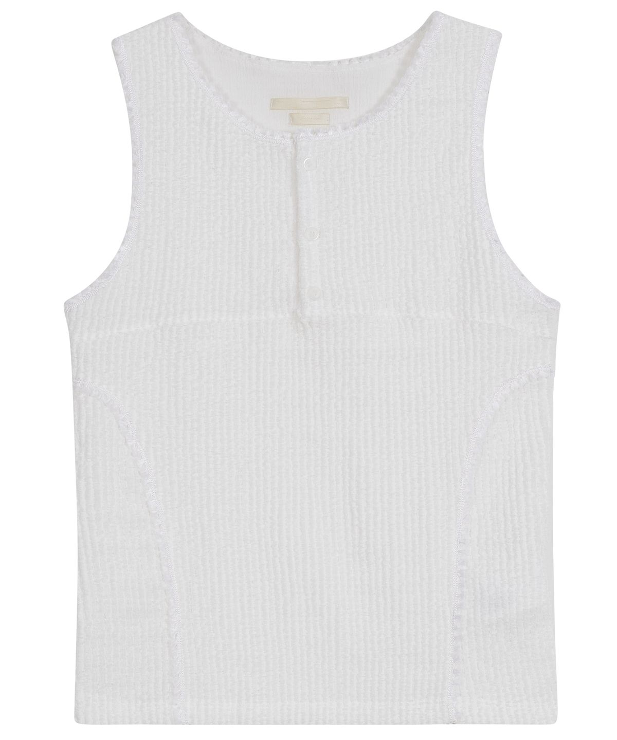 타입서비스(TYPESERVICE) Buttoned Lace Sleeveless [Off White]