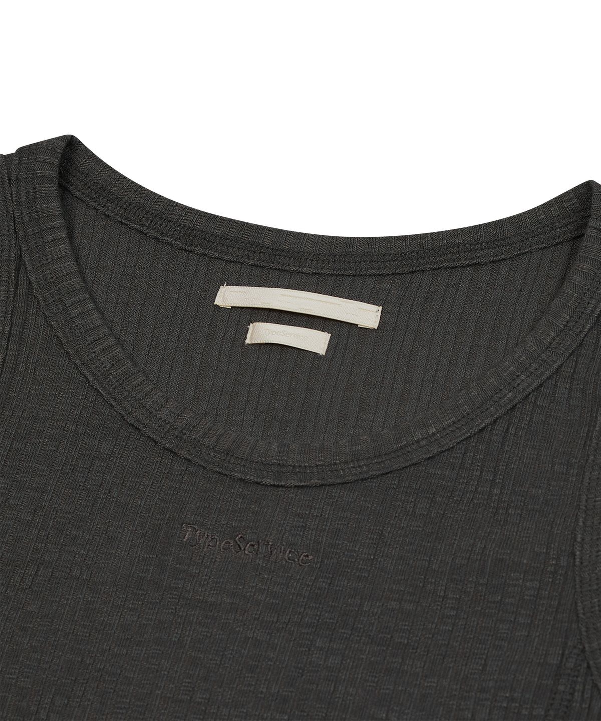 타입서비스(TYPESERVICE) Basic Stitch Sleeveless [Charcoal]