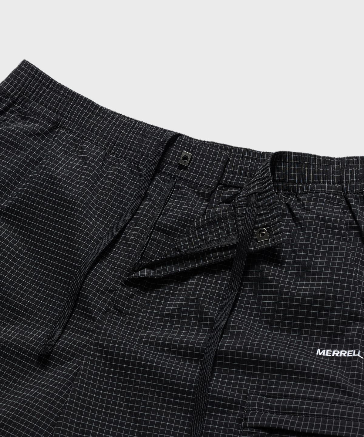 머렐(MERRELL) [UNISEX] 하이크 립스탑 카고 하프 팬츠 BLACK
