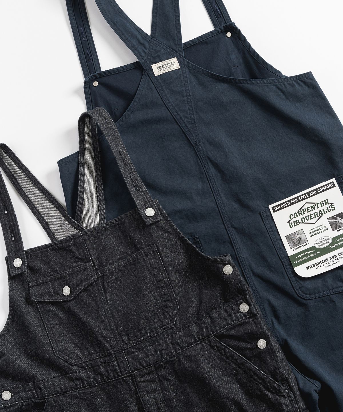 와일드 브릭스(WILD BRICKS) LW CARPENTER OVERALLS (navy)