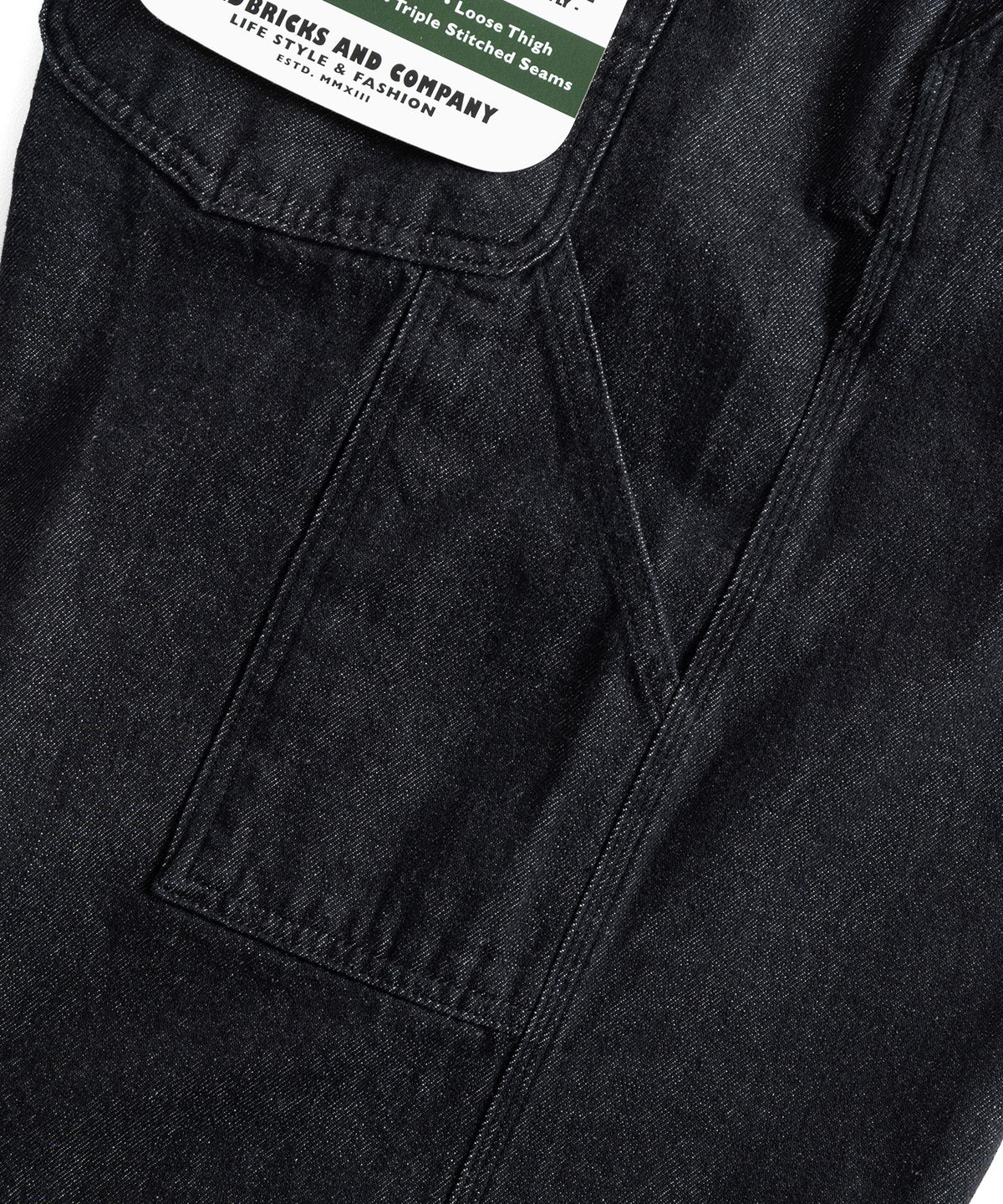 와일드 브릭스(WILD BRICKS) LW CARPENTER OVERALLS (black)