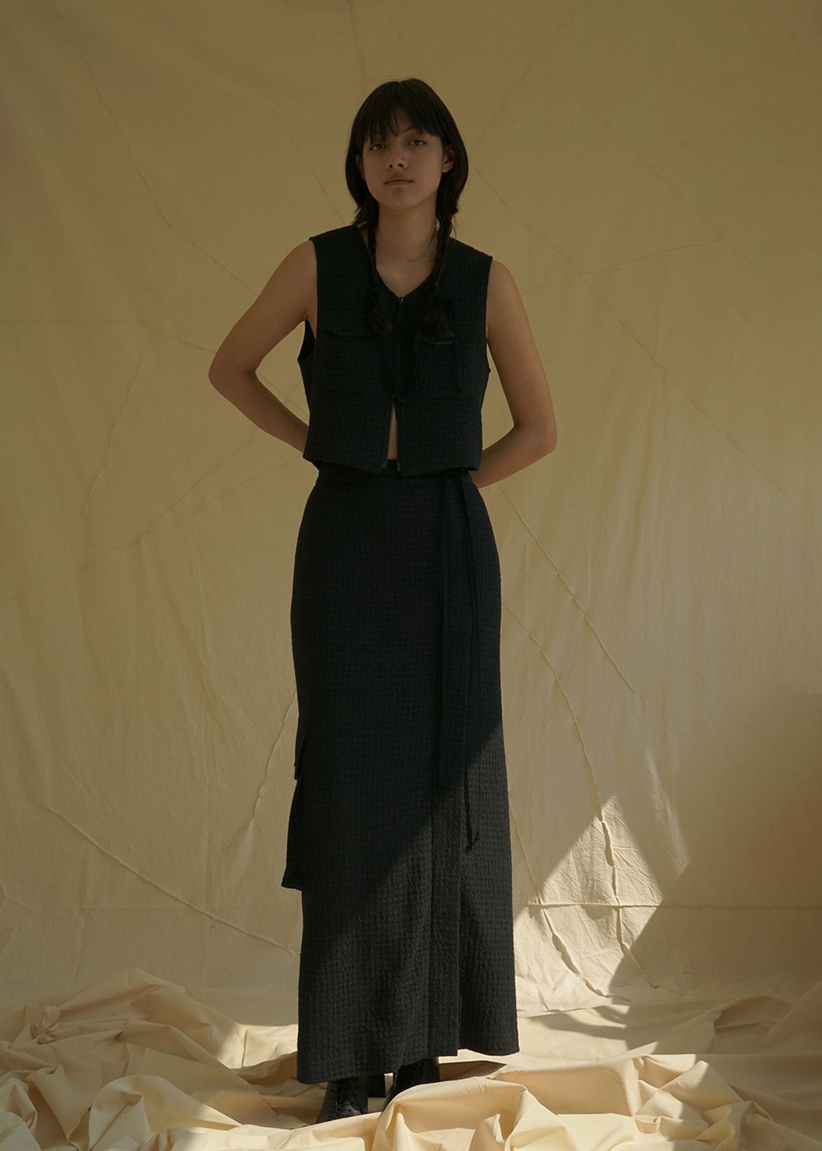 루드(LUDE) SKIRT_#02_ITALIAN FABRIC
