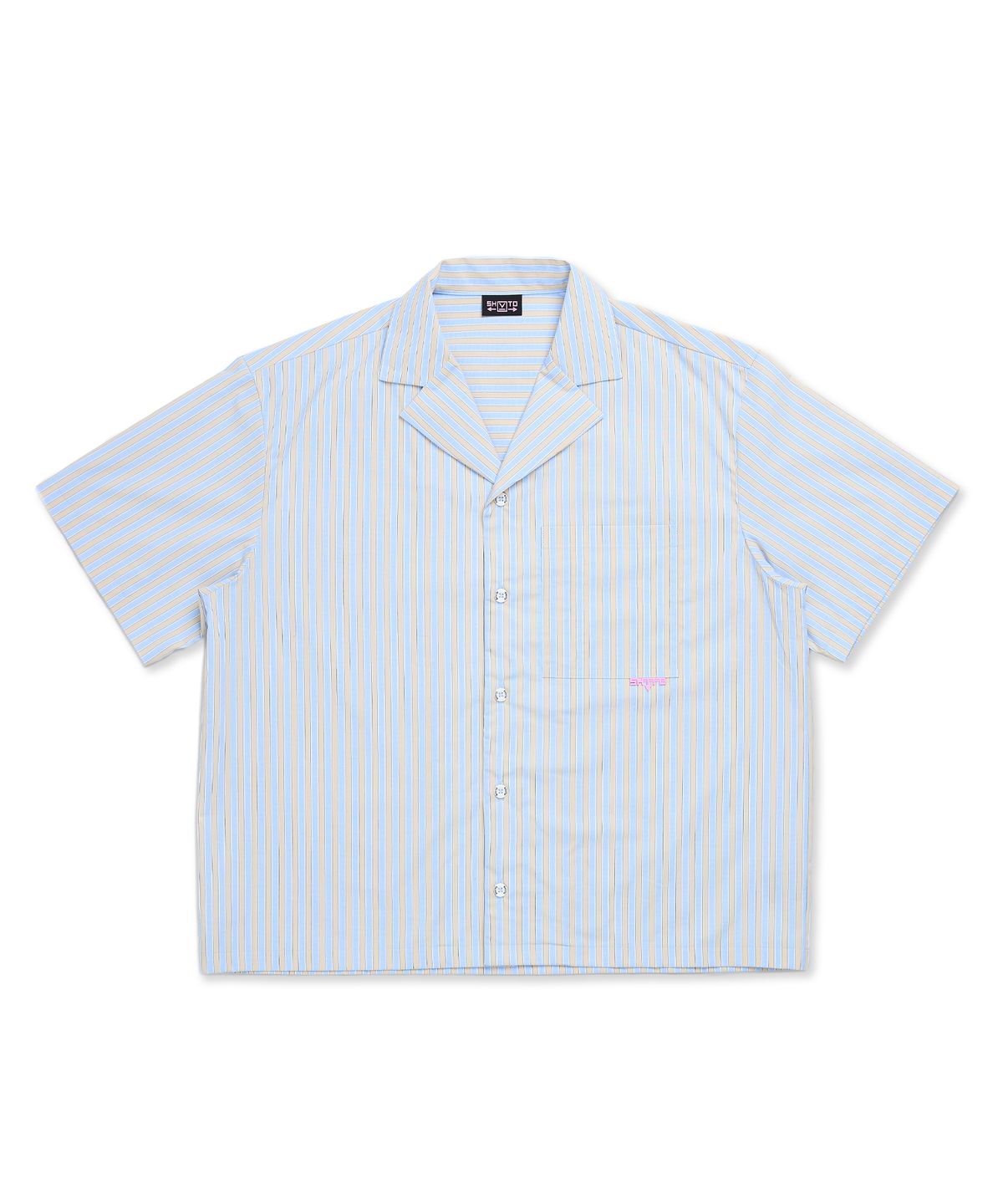 슈브토(SHVTO) Easy stripe shirt sand-sky