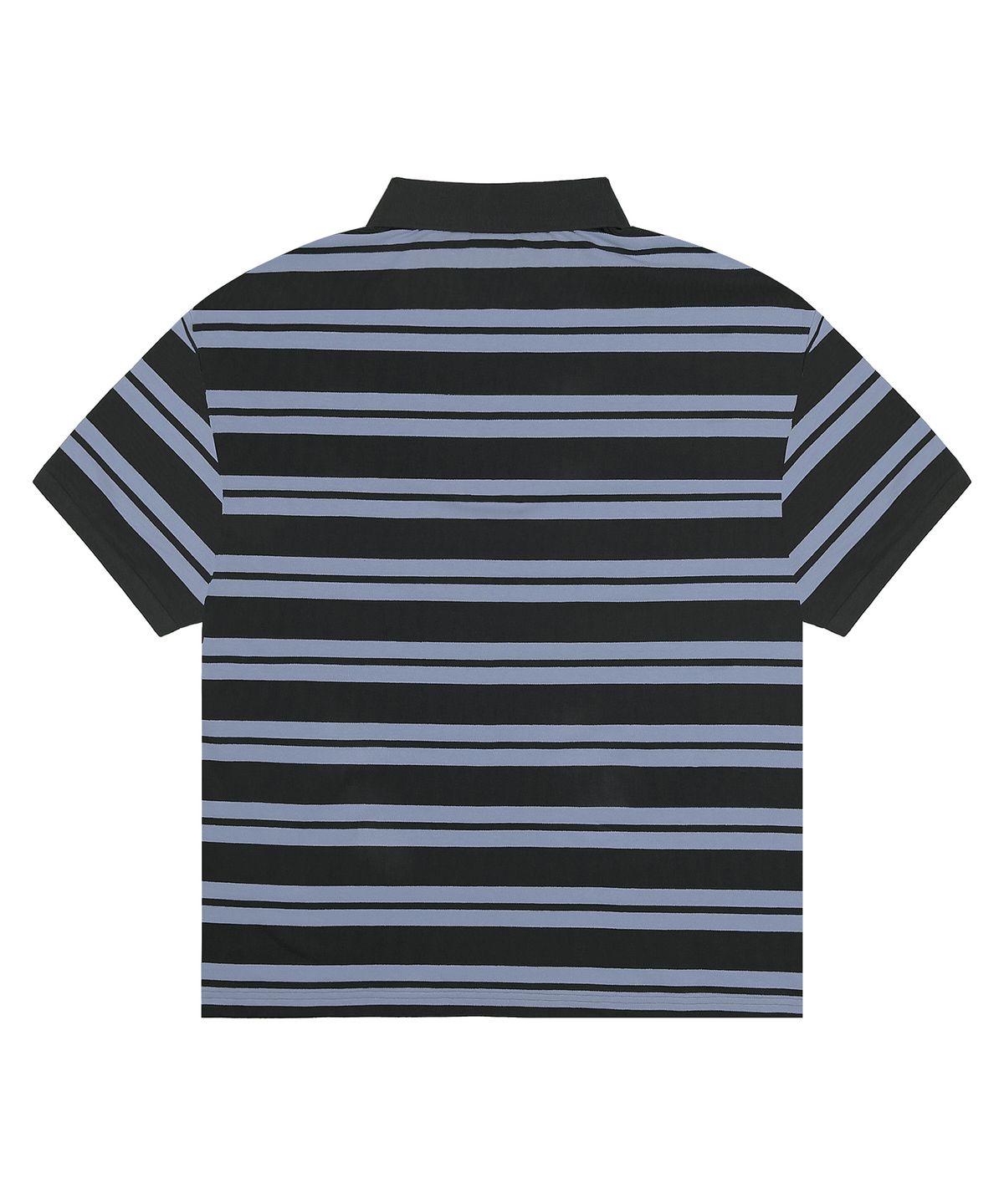 글랙(GLACK) GT069 스트라이프 럭비 반팔 티셔츠 (BLUE/GRAY)