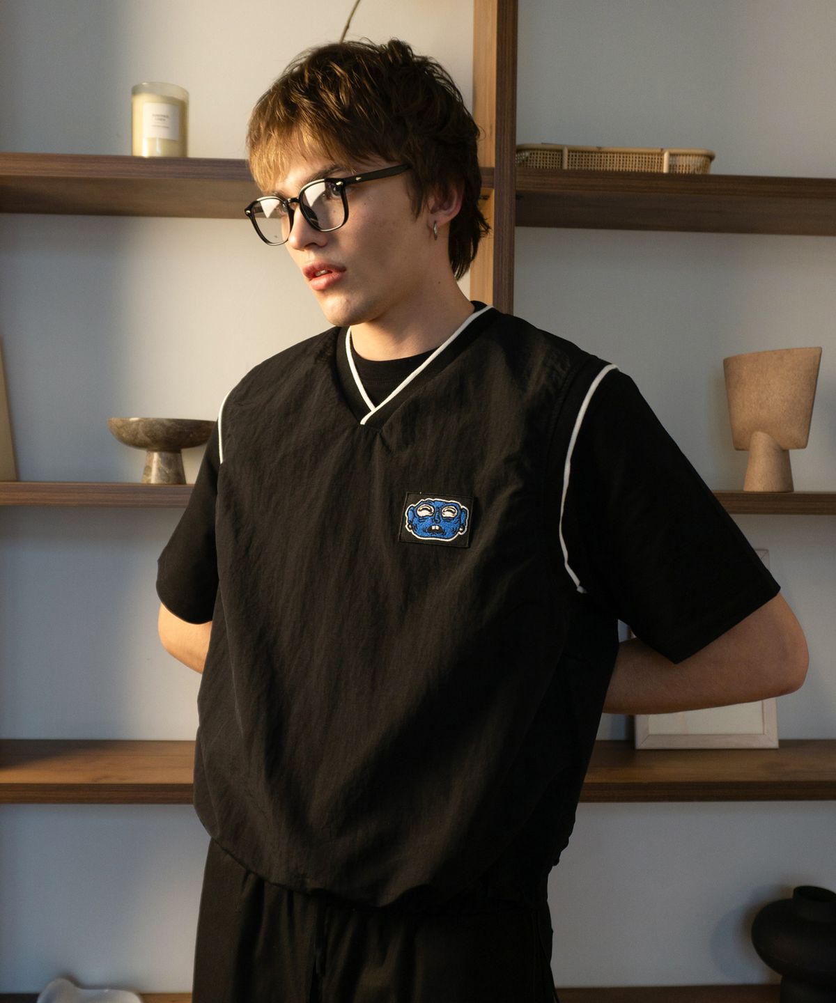 슈브토(SHVTO) Easy nylon vest black