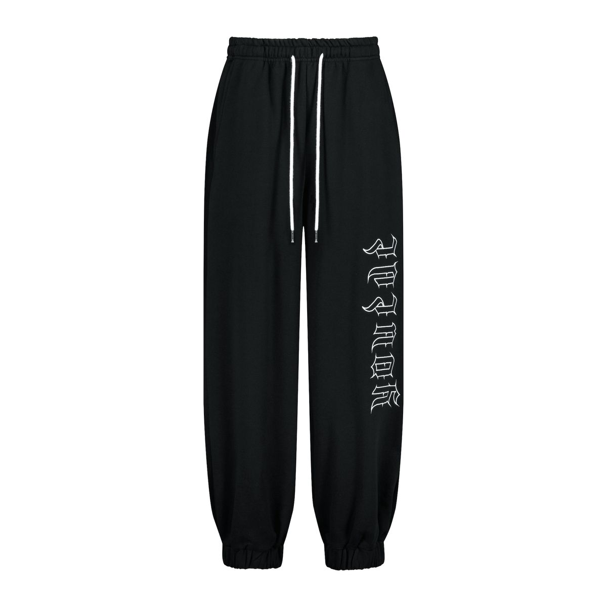 유이브(YOUEVE) 파이어 로고 컬러 하프 집업 & 조거 팬츠 블랙