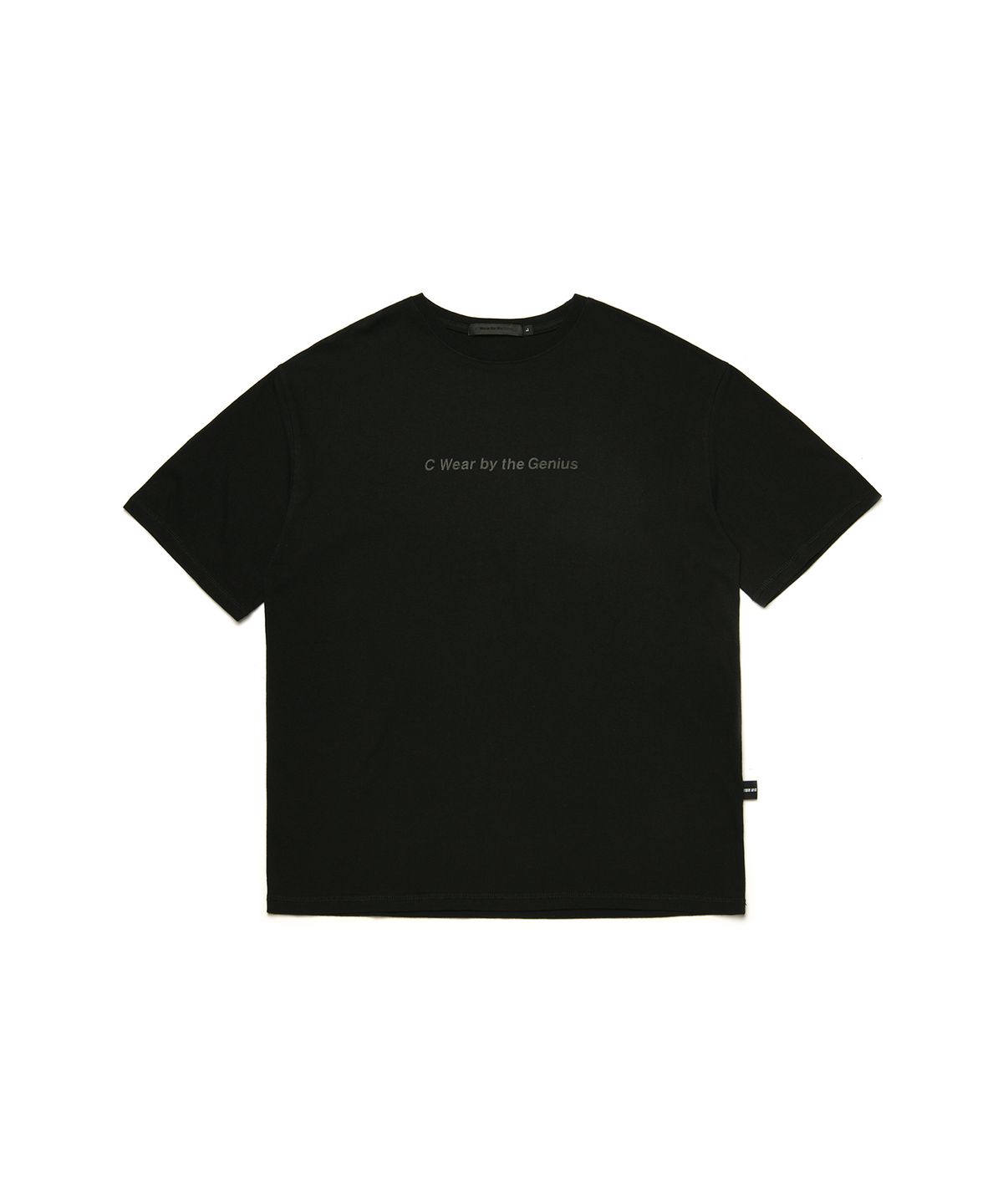 씨웨어 바이 더 지니어스(C WEAR BY THE GENIUS) 씨웨어 오버사이즈 티셔츠 블랙