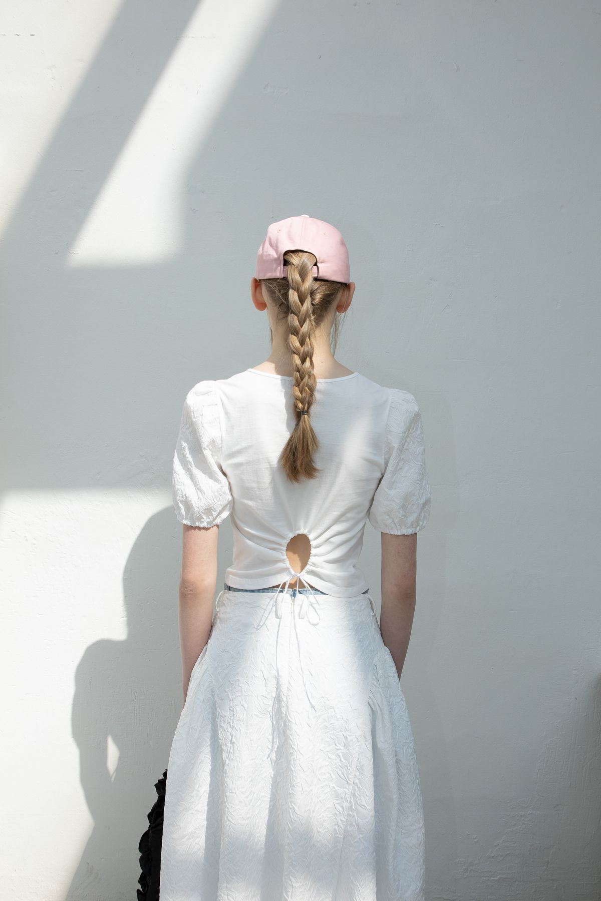 MUSINSA | DIMANCHE Cake Volume Skirt (White)