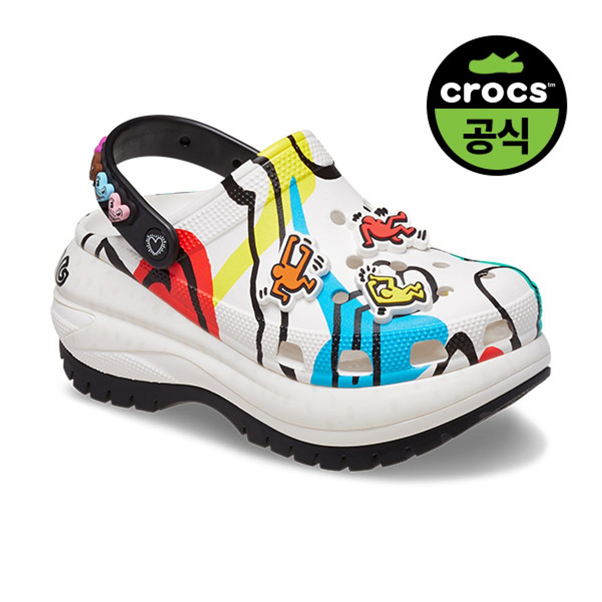 크록스(CROCS) 공용 해링 메가 크러쉬 클로그 BK (24SUCL209822)