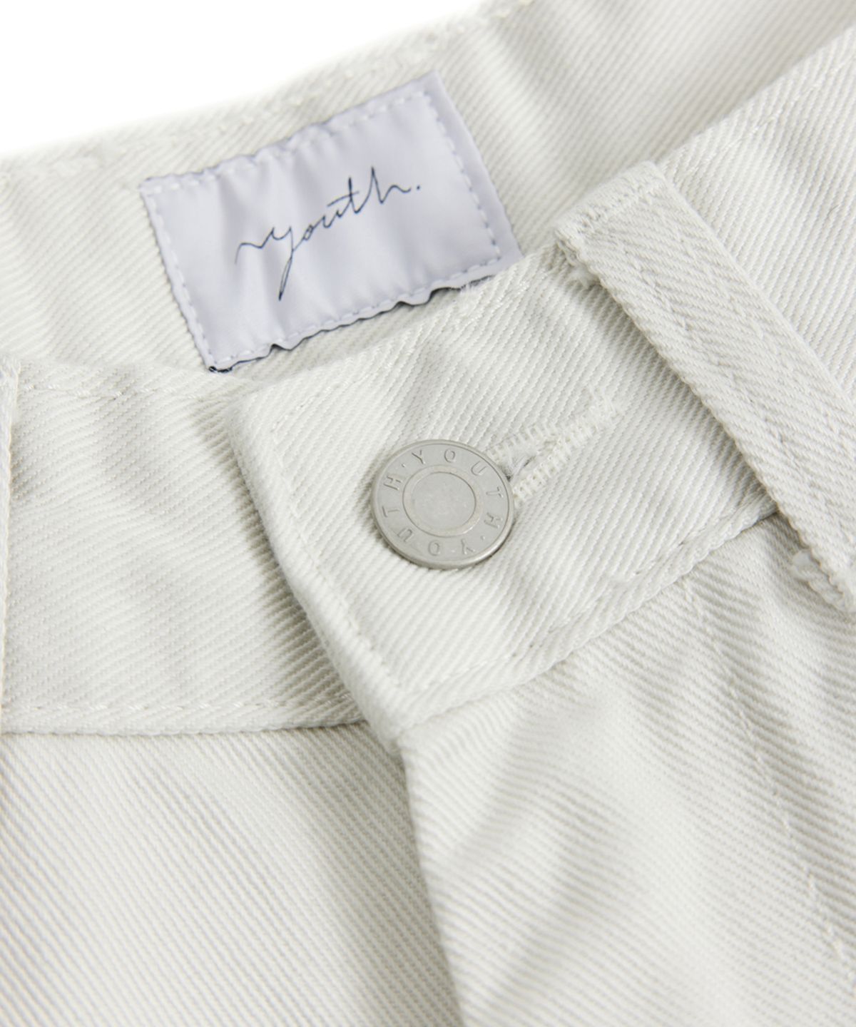 유스(YOUTH) Wide Denim Pants (W) - Light Grey