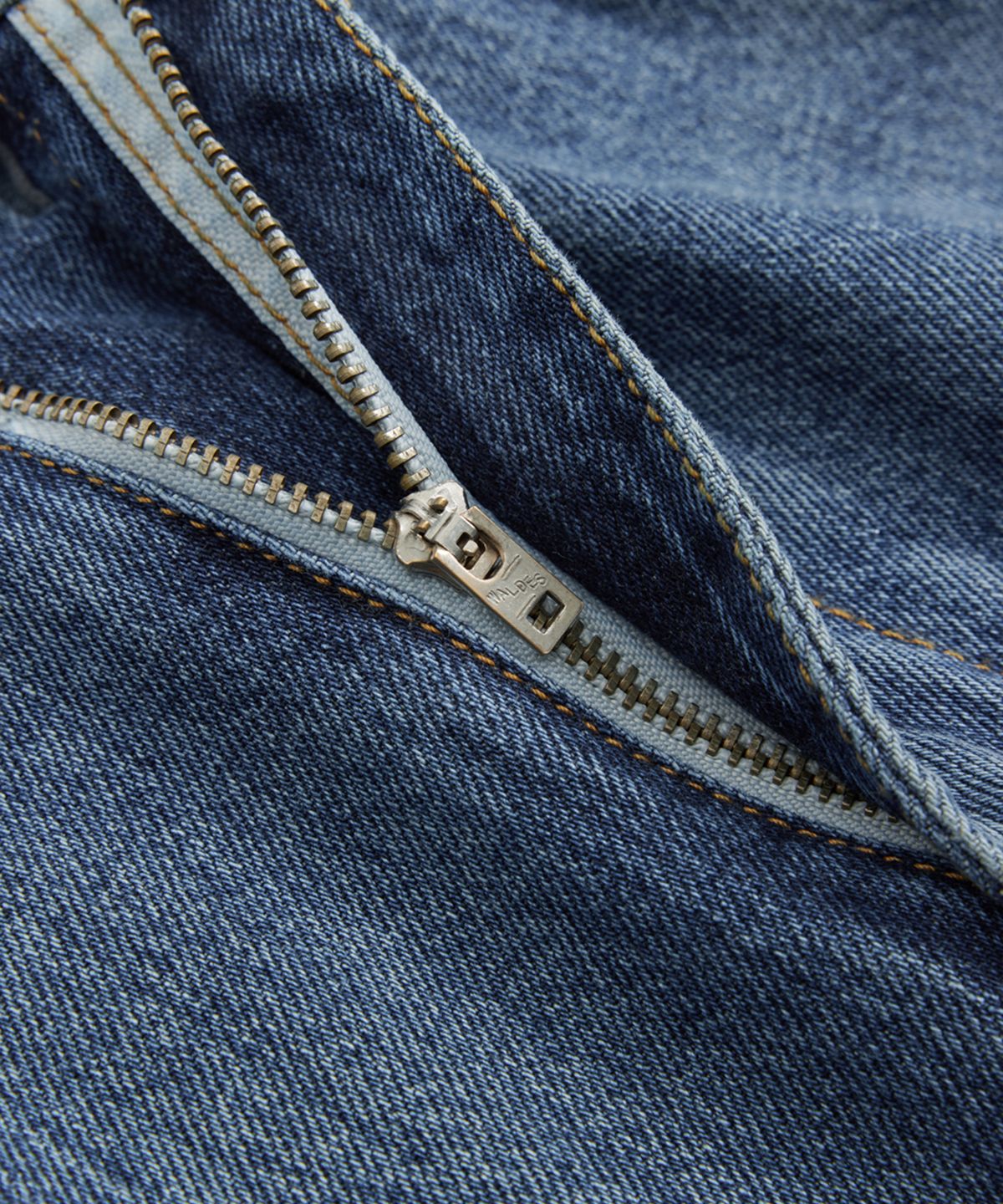 유스(YOUTH) Wide Denim Pants (W) - Medium Blue