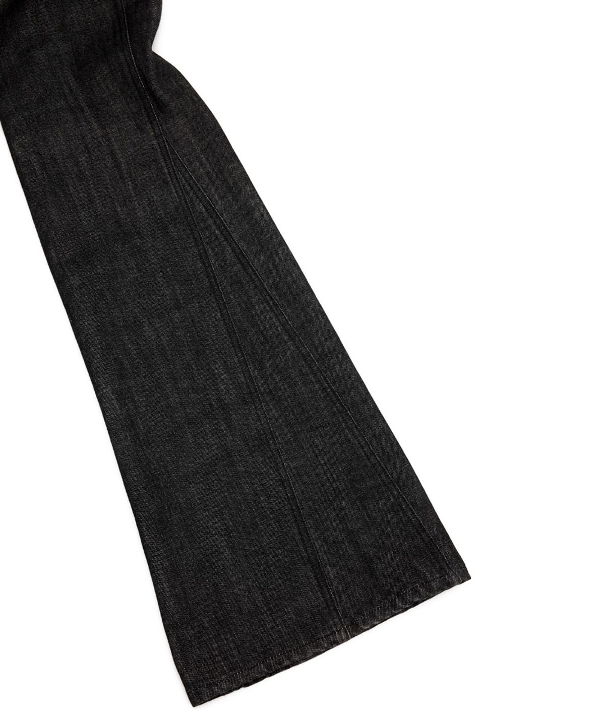 유스(YOUTH) Structured Flared Denim Pants - Washed Black