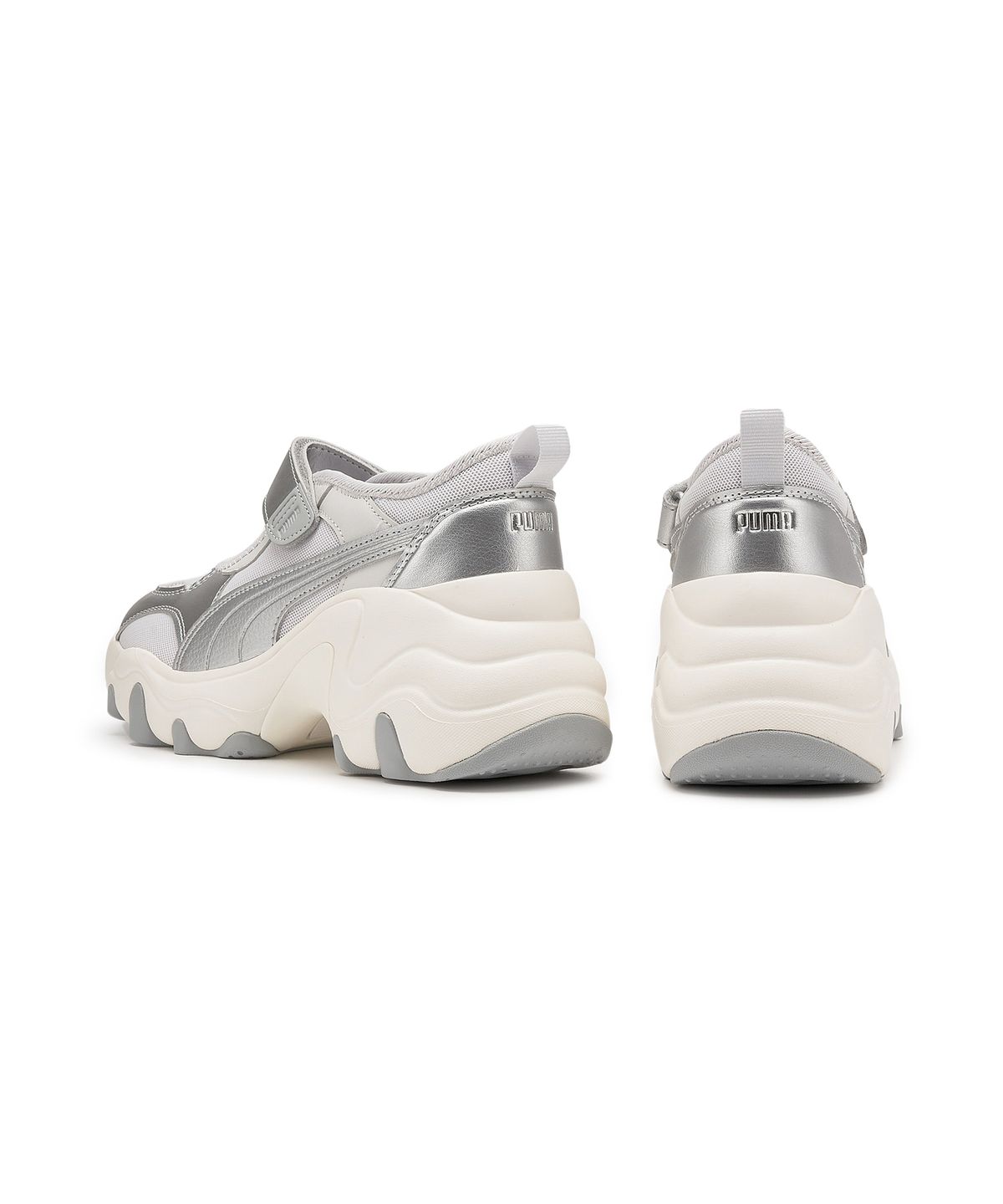 푸마(PUMA) 펄사 웨지 우먼스 샌들 - 그레이:실버 / 398677-06