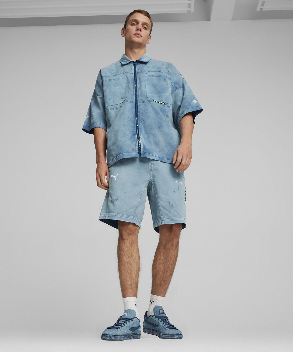 푸마(PUMA) MAPF1 크루 셔츠 - 오션 트로픽 / 623701-07