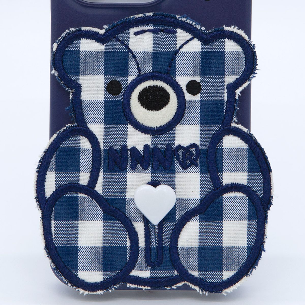 세컨드유니크네임(SECOND UNIQUE NAME) SUN CASE PATCH CHECK BEAR NAVY