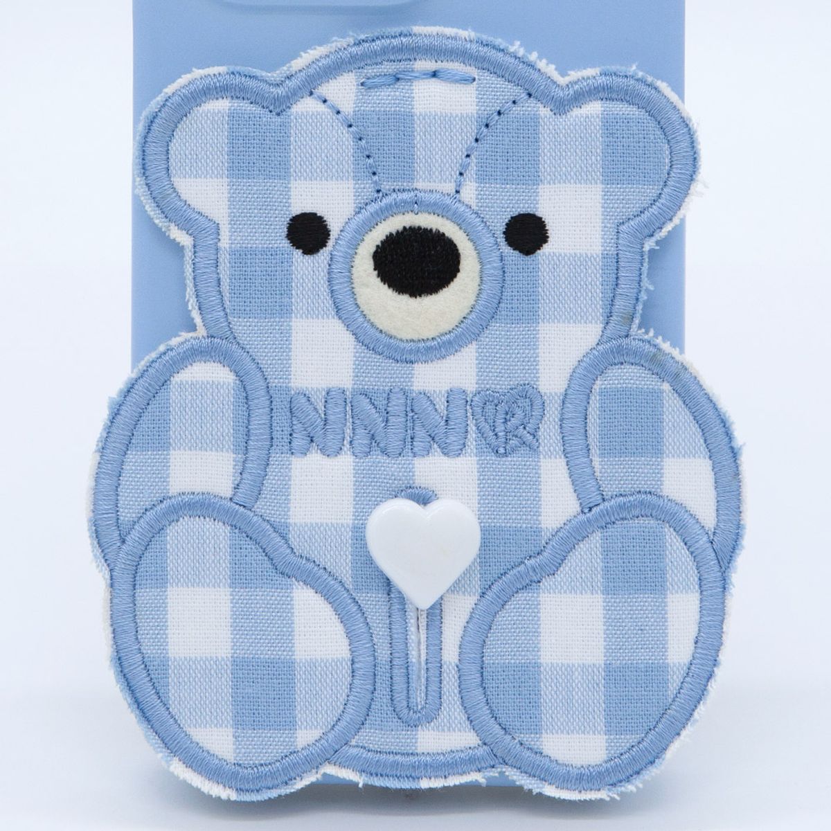 세컨드유니크네임(SECOND UNIQUE NAME) SUN CASE PATCH CHECK BEAR SKY