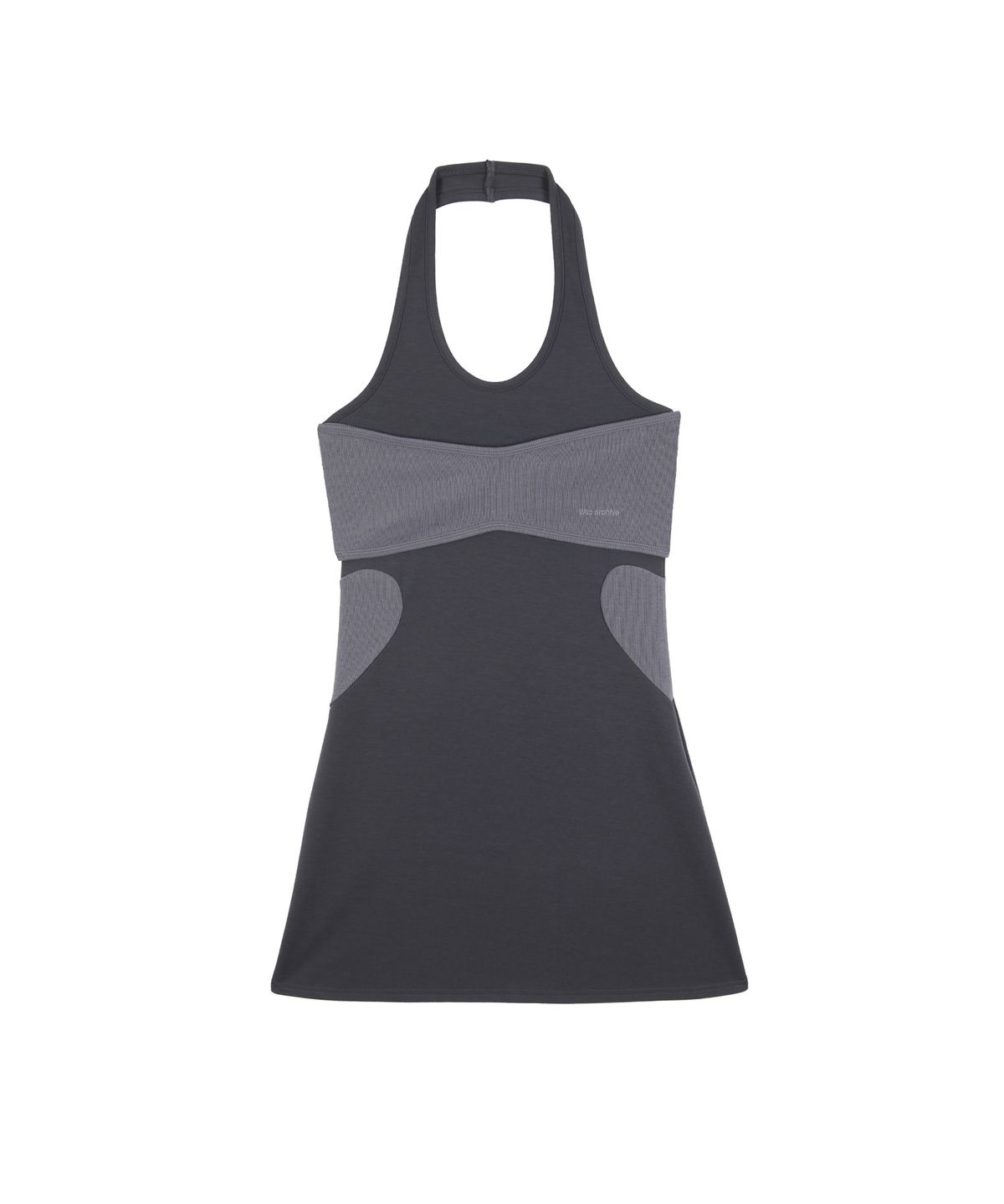 더블에스씨 아카이브(WSC ARCHIVE) Layered heart halter dress 003(Greyish blue)