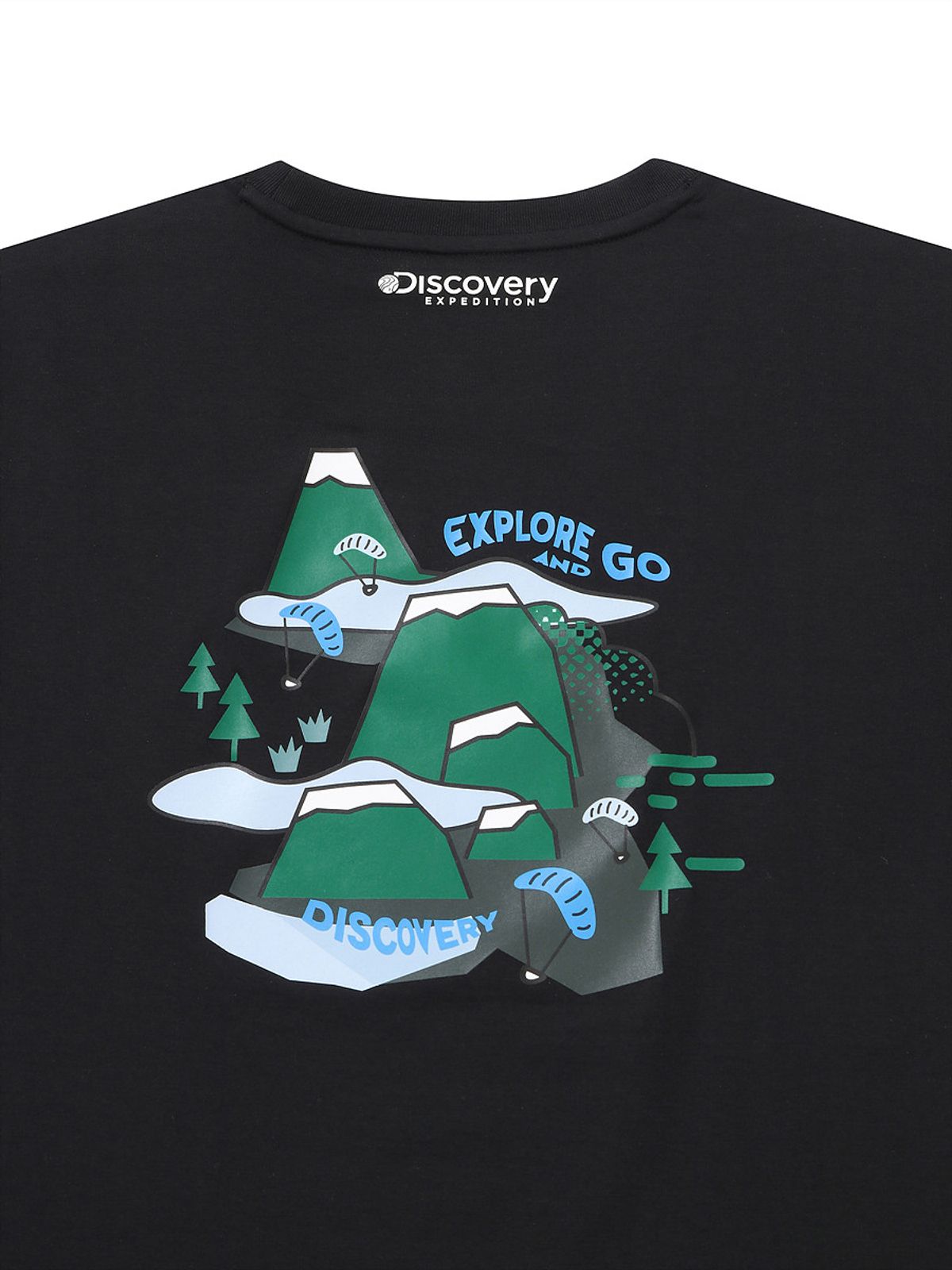 디스커버리 익스페디션(DISCOVERY EXPEDITION) 프레시벤트 그래픽 반팔티셔츠 (BLACK)