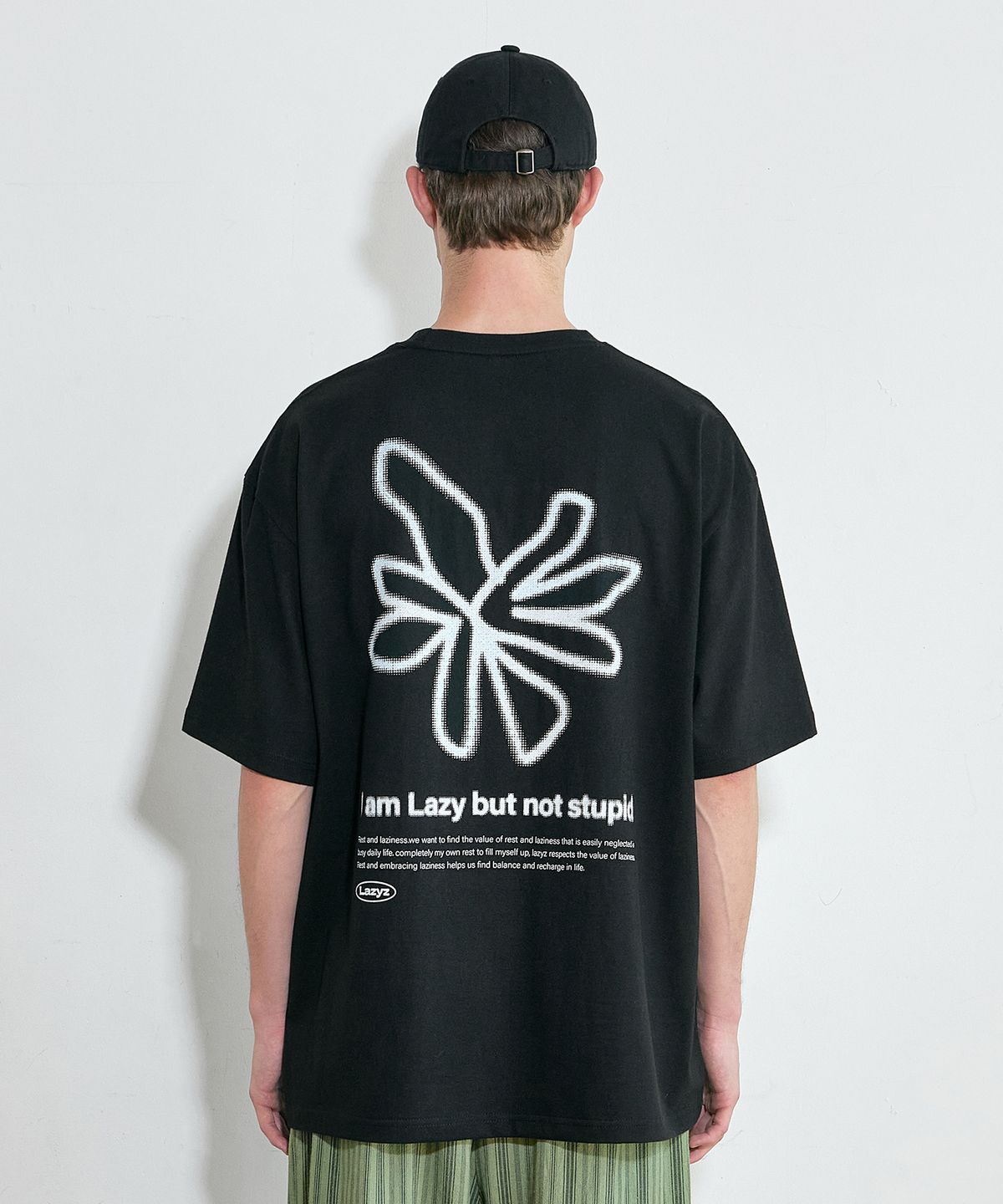레이지지(LAZYZ) Back Point Lazy Flower T-shirt (5color)