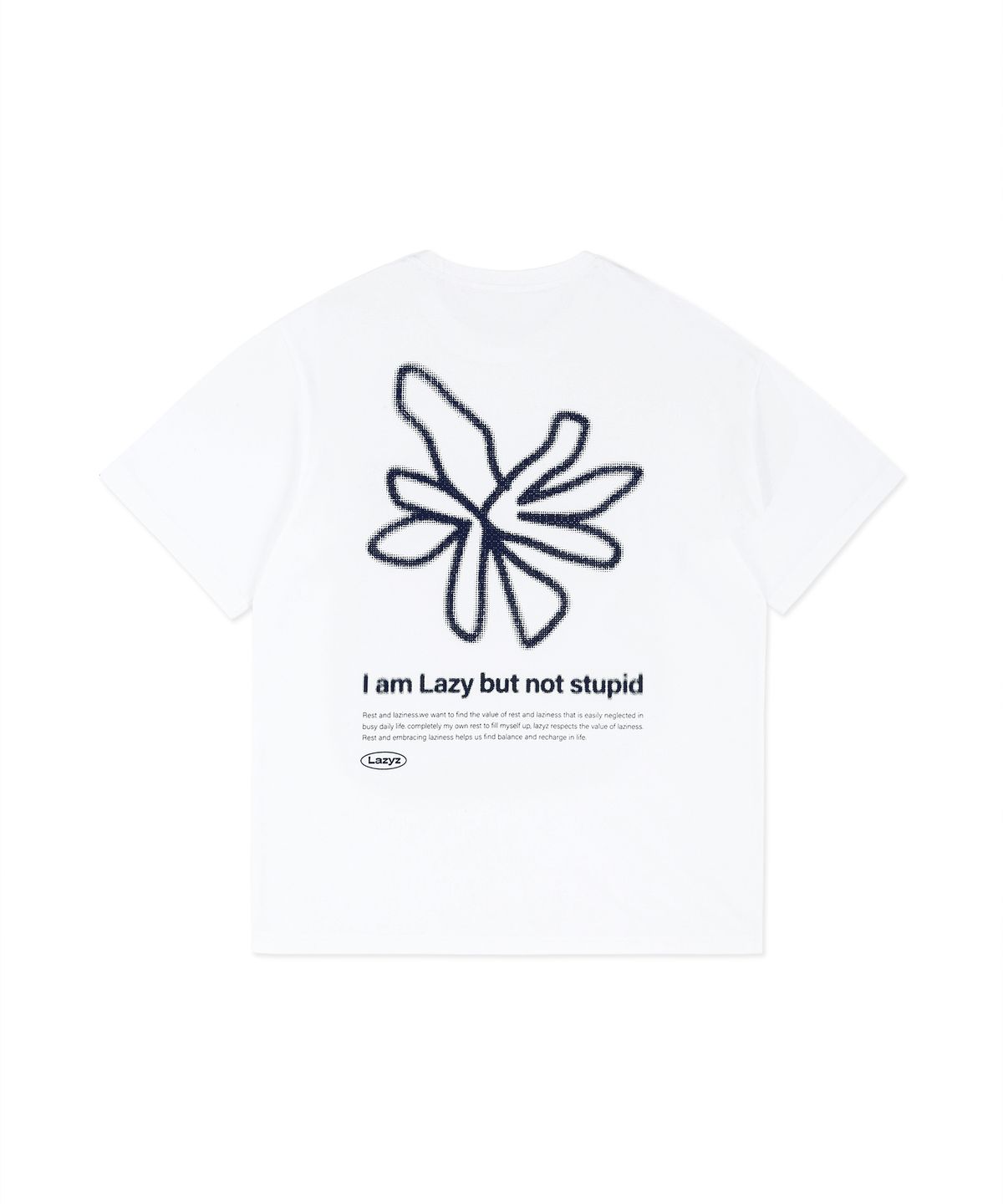레이지지(LAZYZ) Back Point Lazy Flower T-shirt (5color)