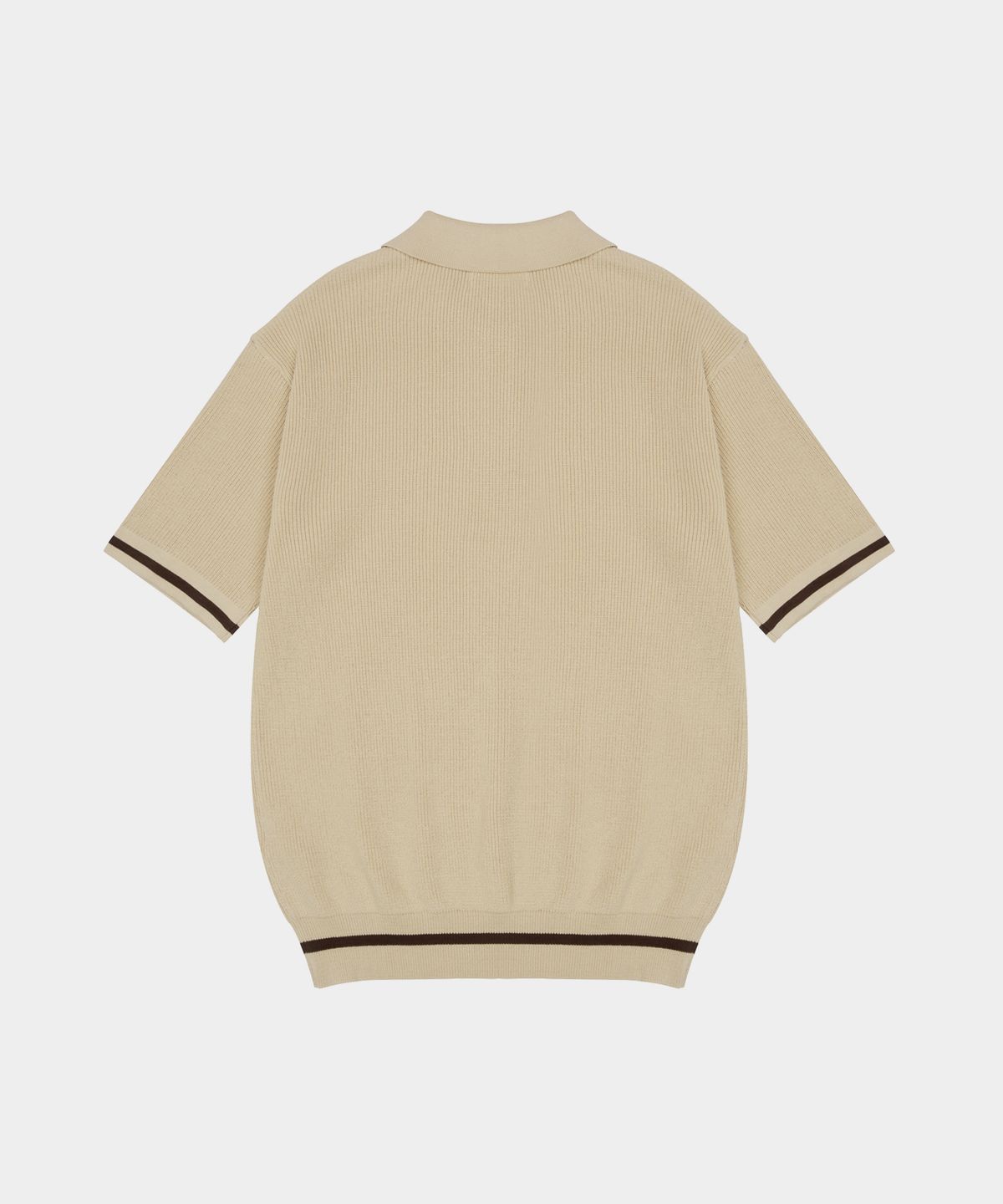 이센트릭(ECCENTRIC) 자수 디테일 반팔 니트