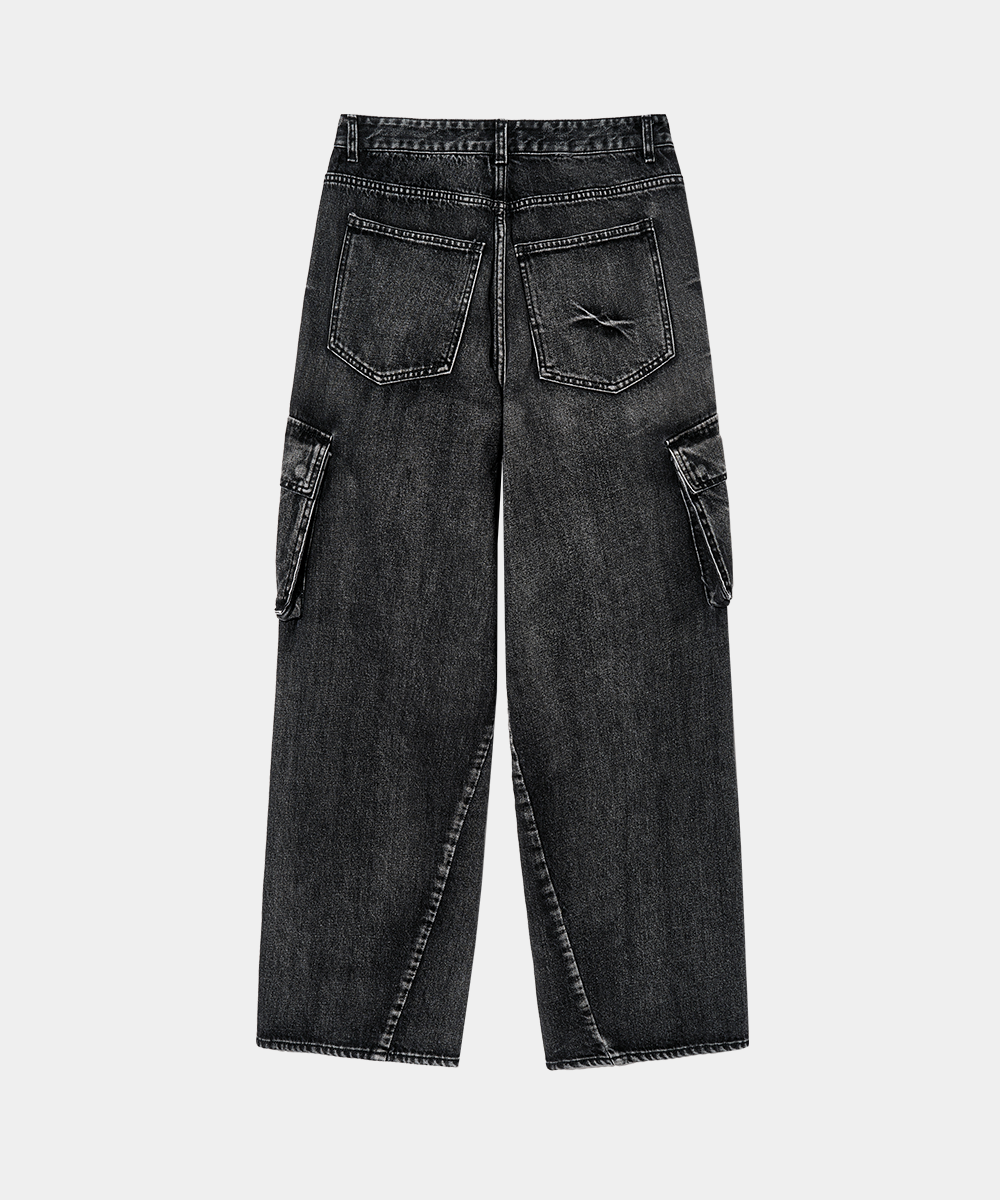 【MAISON MINED】24SS★ PINCH WIND CARGO DENIM PANTS MUSINSA | MAISON MINED PINCH WIND CARGO DENIM PANTS BLACK