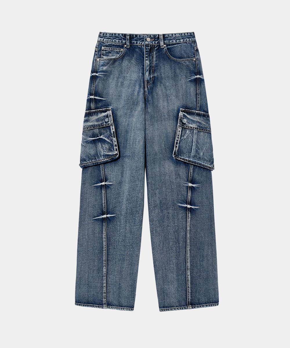 【MAISON MINED】24SS★ PINCH WIND CARGO DENIM PANTS MUSINSA | MAISON MINED PINCH WIND CARGO DENIM PANTS BLACK
