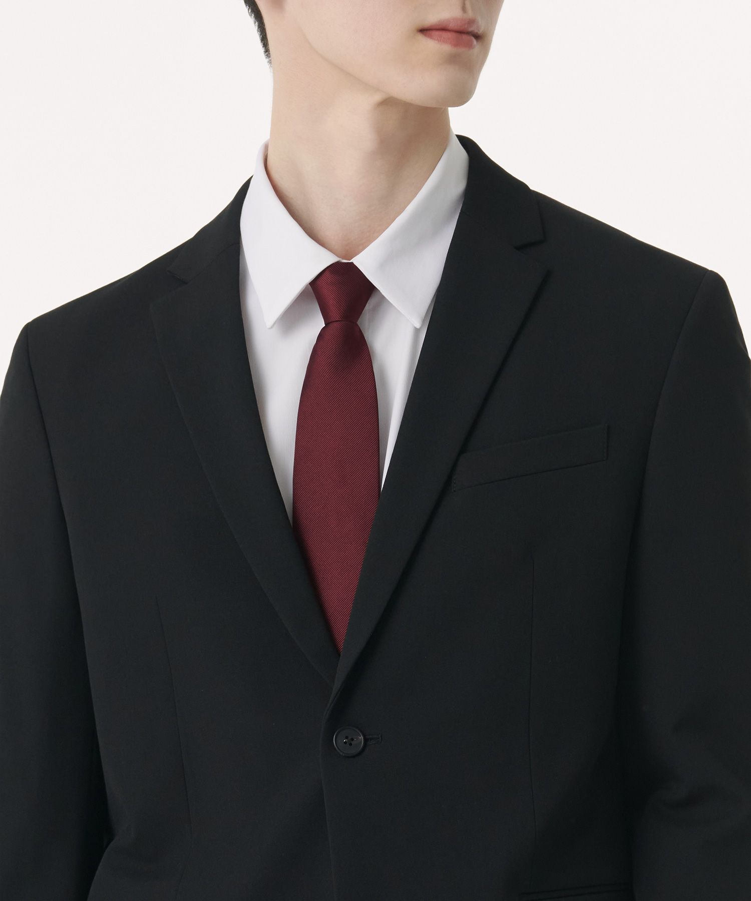 Kingsman by Drake's バーガンディ ネクタイ　無地　グッズ KINGSMAN ネクタイ キングスマン tie 映画 movie | BF MERCH'S