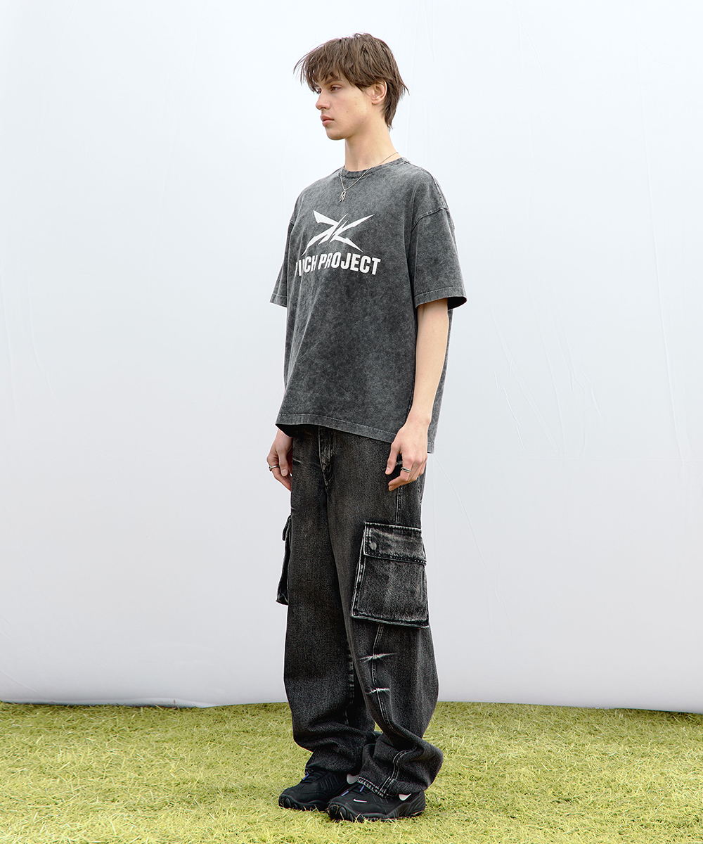 【MAISON MINED】24SS★ PINCH SIGNATURE WASHED HALF T MUSINSA | MAISON MINED PINCH SIGNATURE WASHED HALF T BLACK