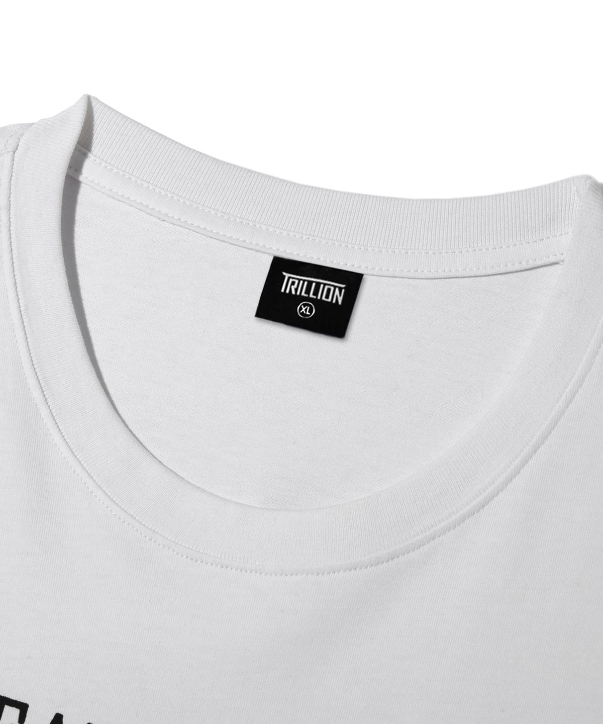 트릴리온(TRILLION) 스케이트보드 피그먼트 그래픽 반팔 티셔츠 (WHITE)