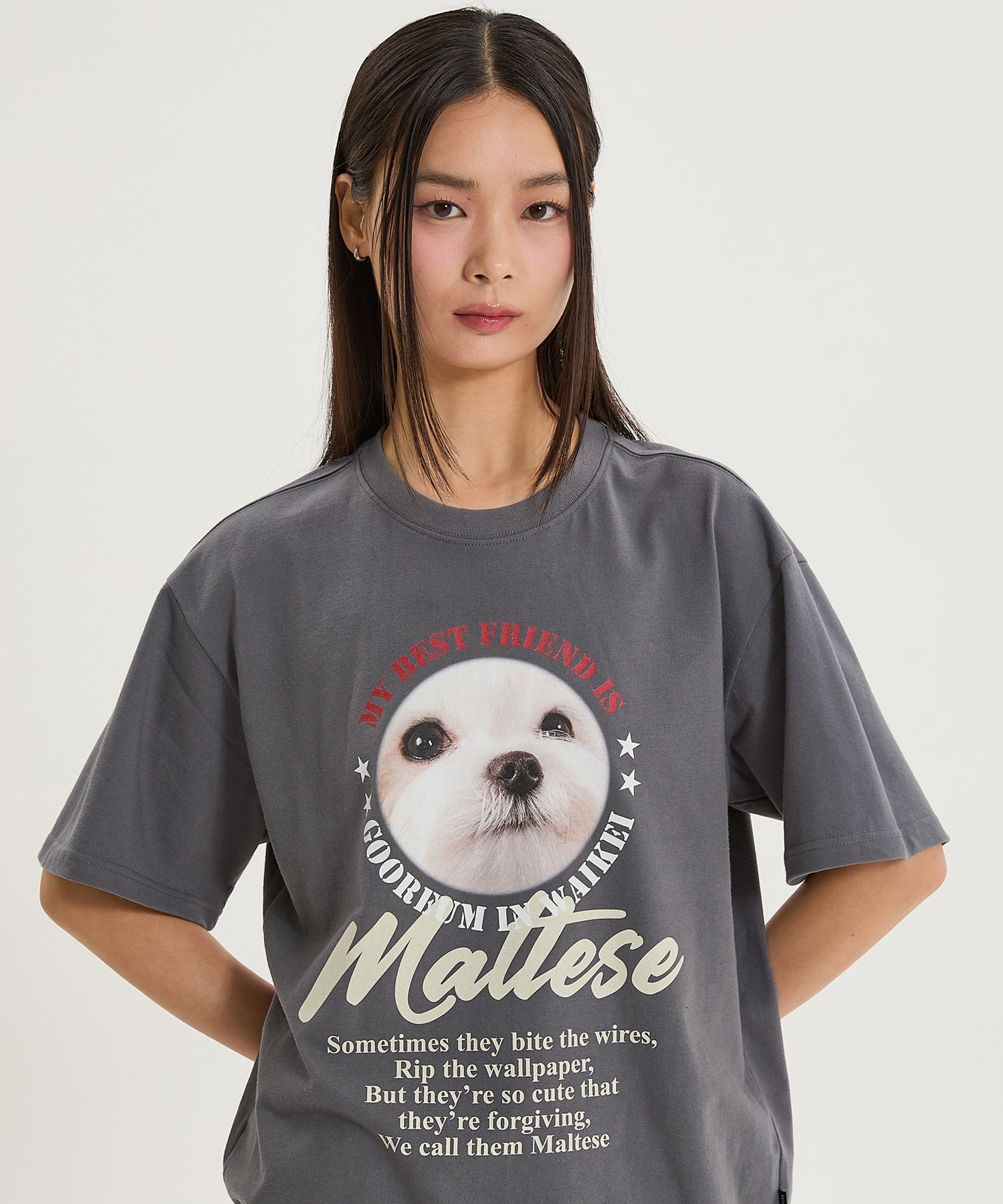 ★WAIKEI★ Maltese CCTV Short Sleeve T-shirt Navy YKBD02TS10 MUSINSA | WAI KEI Maltese Archive Line Graphic Short Sleeve