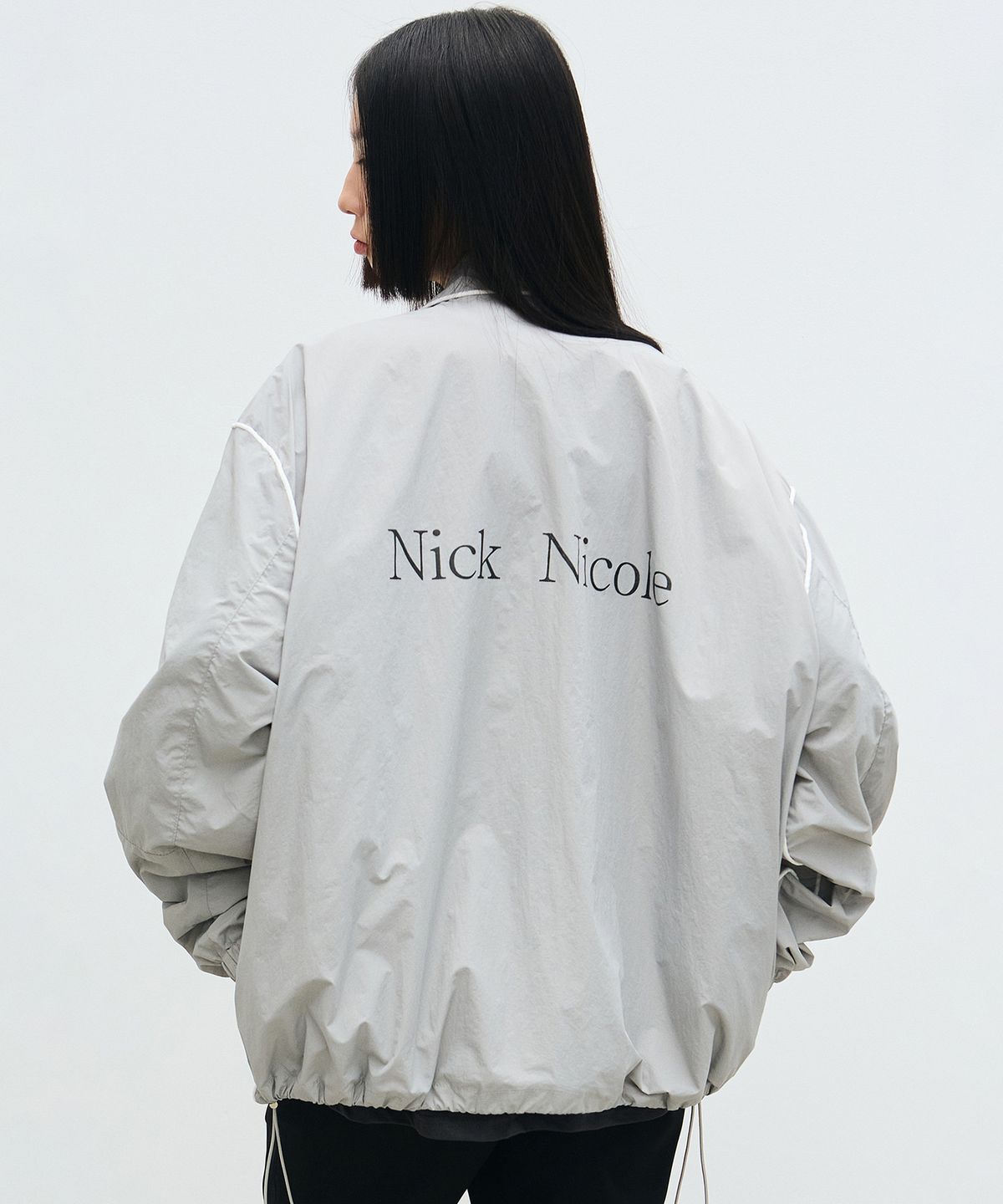 닉앤니콜(NICK&NICOLE) TWO WAY WINDBREAKER JACKET_GRAY