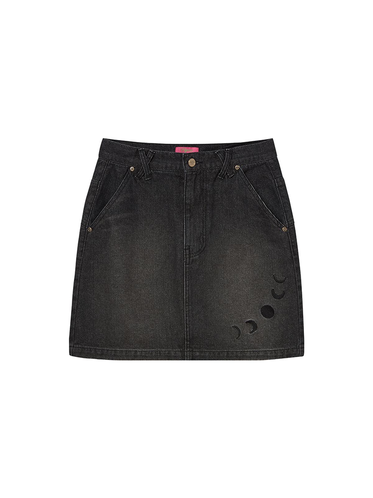 엔와이엑스엑스(NYXX) BASIC DENIM SKIRT BLACK WASHED