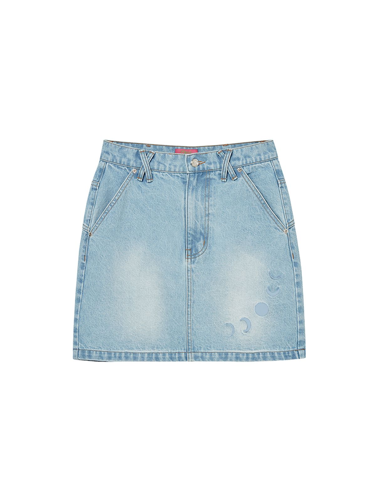 엔와이엑스엑스(NYXX) BASIC DENIM SKIRT LIGHT BLUE