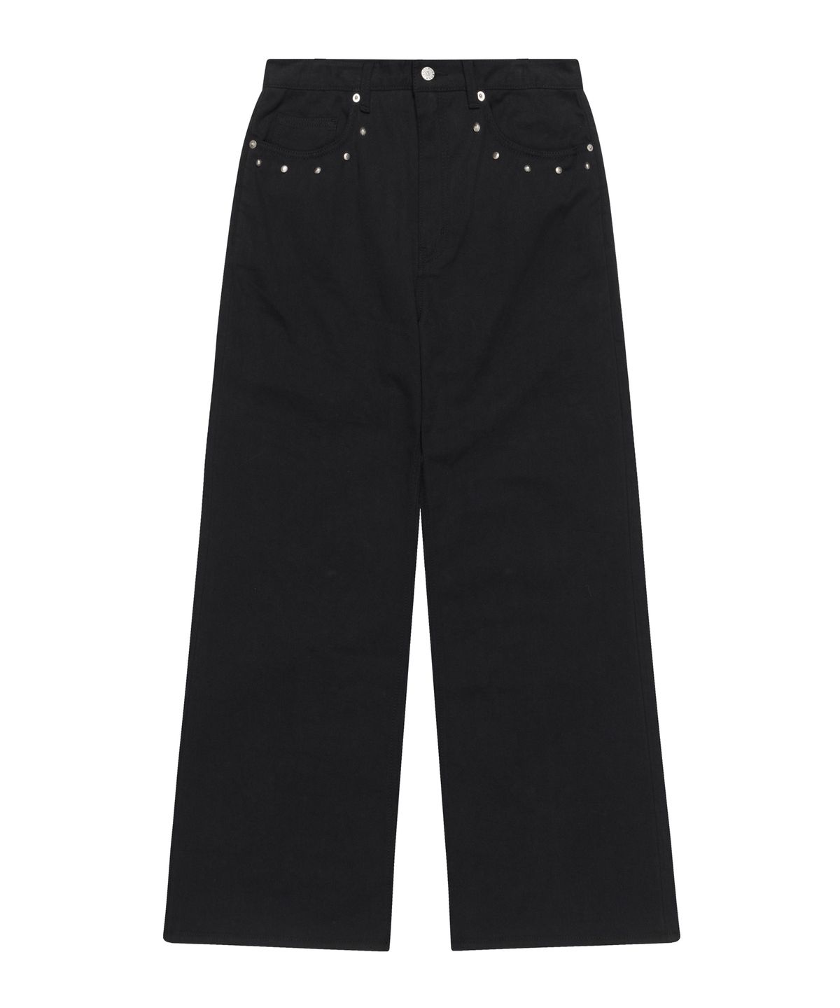 아캄(AAKAM) Multi Studded Cotton Pants (Black)