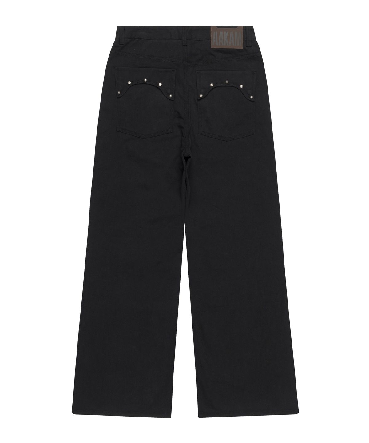 아캄(AAKAM) Multi Studded Cotton Pants (Black)