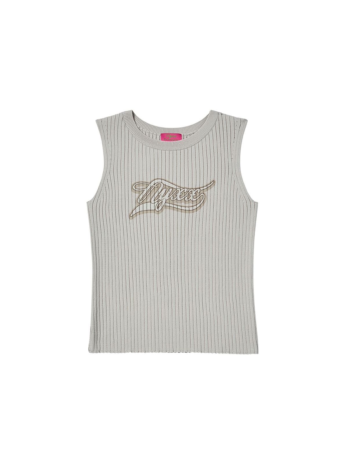 엔와이엑스엑스(NYXX) BOAT-NECK FITTED KNIT VEST BEIGE
