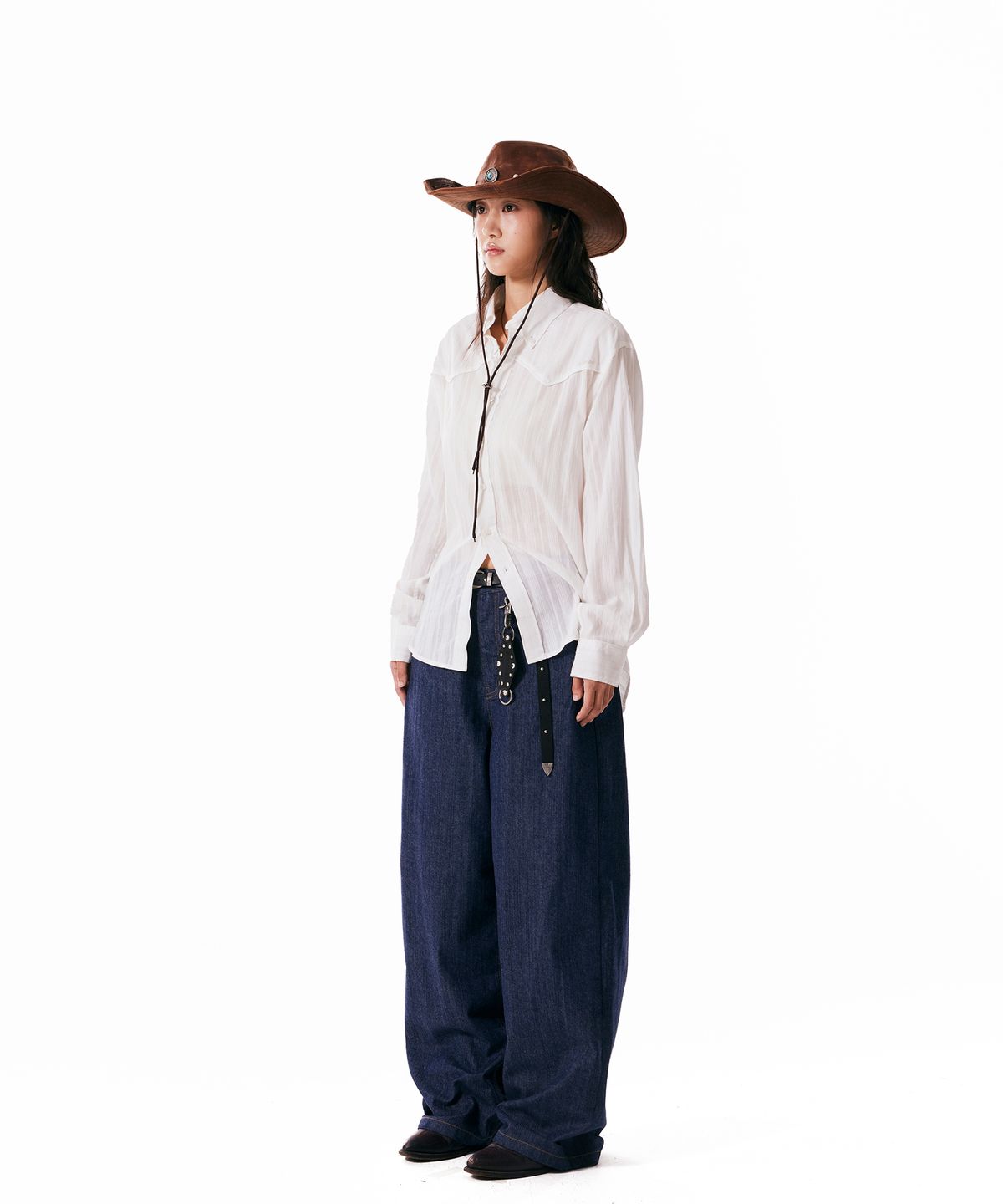 아캄(AAKAM) Western Cotton Shirts (White)