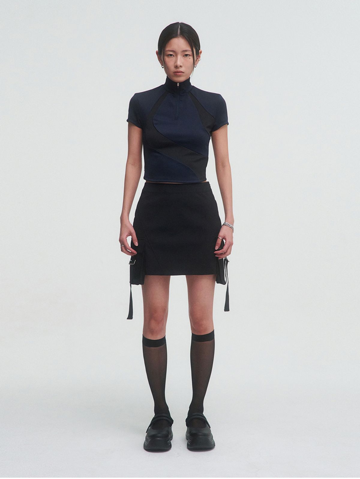 뚜오미오(TUOMIO) CURVED RACING TOP [NAVY]