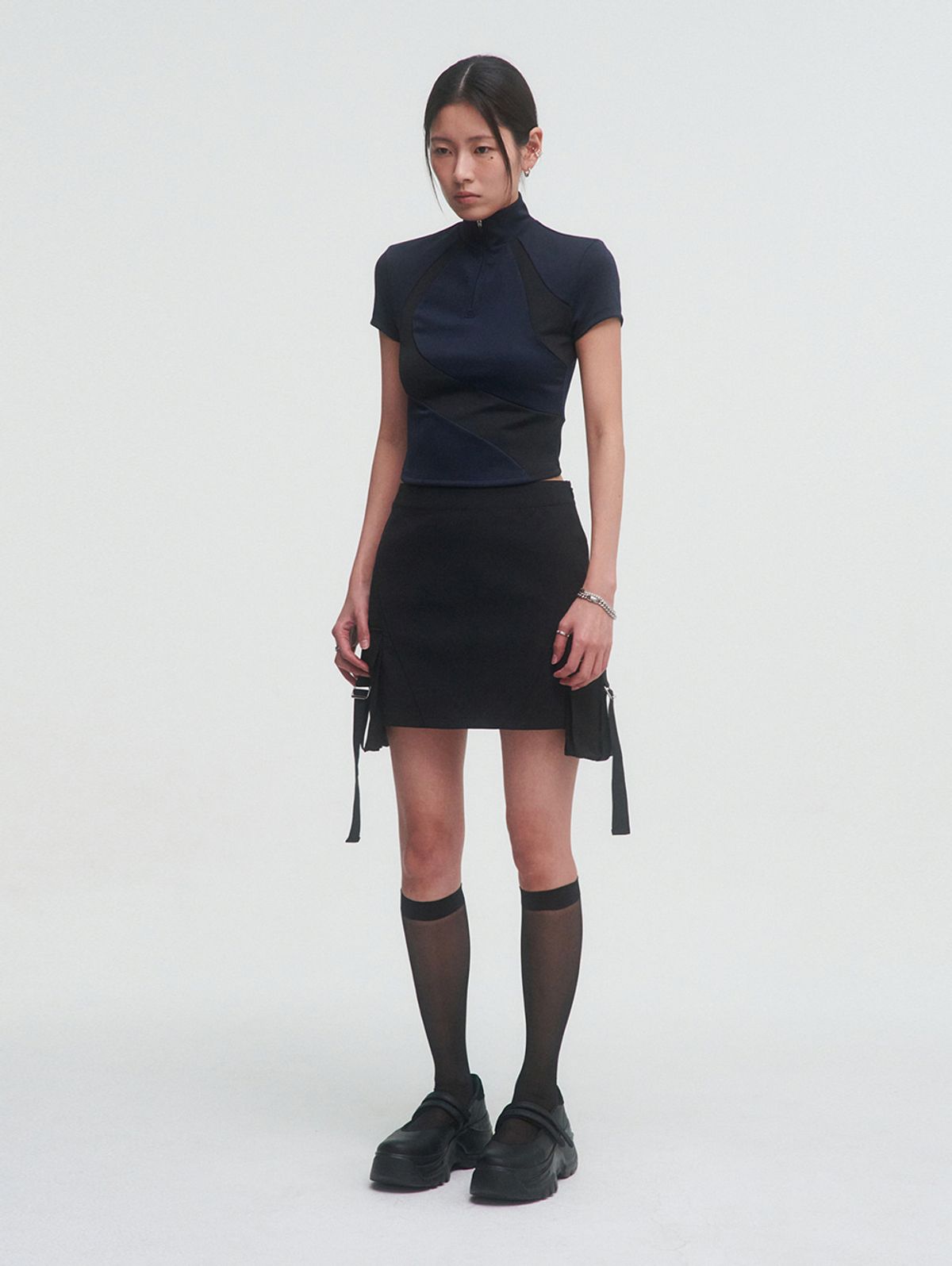 뚜오미오(TUOMIO) CURVED RACING TOP [NAVY]