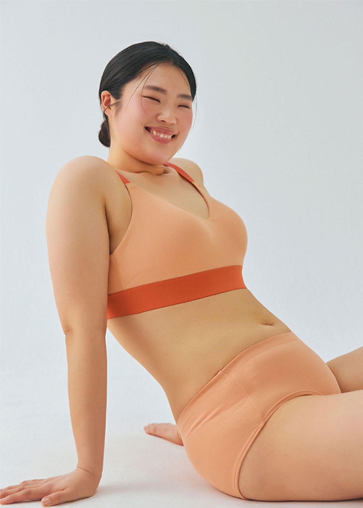 컴포트랩(COMFORTLAB) 골지 마카롱 브라렛 세트